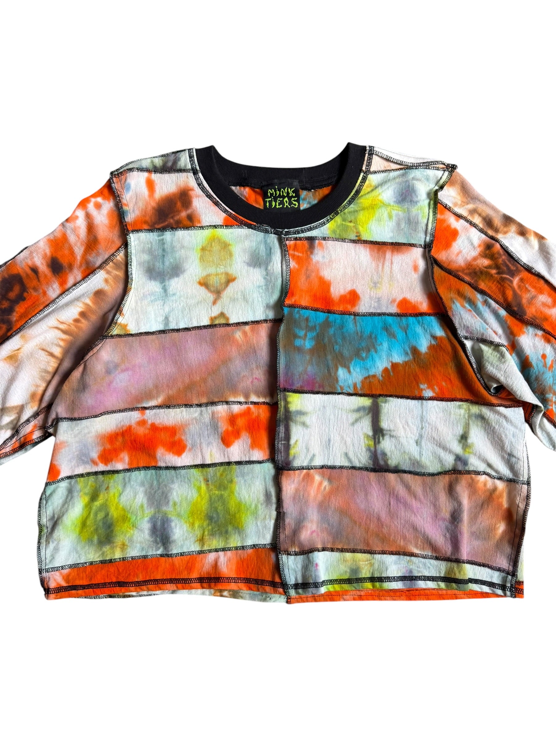 Mink Tiers "Sunset" Tie Dye Crop Top.