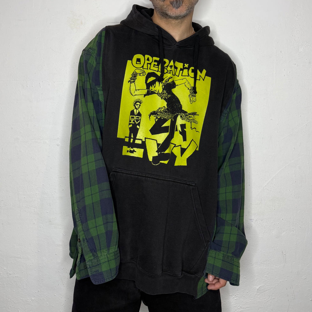 Operation Ivy Plaid Hoodie. XL