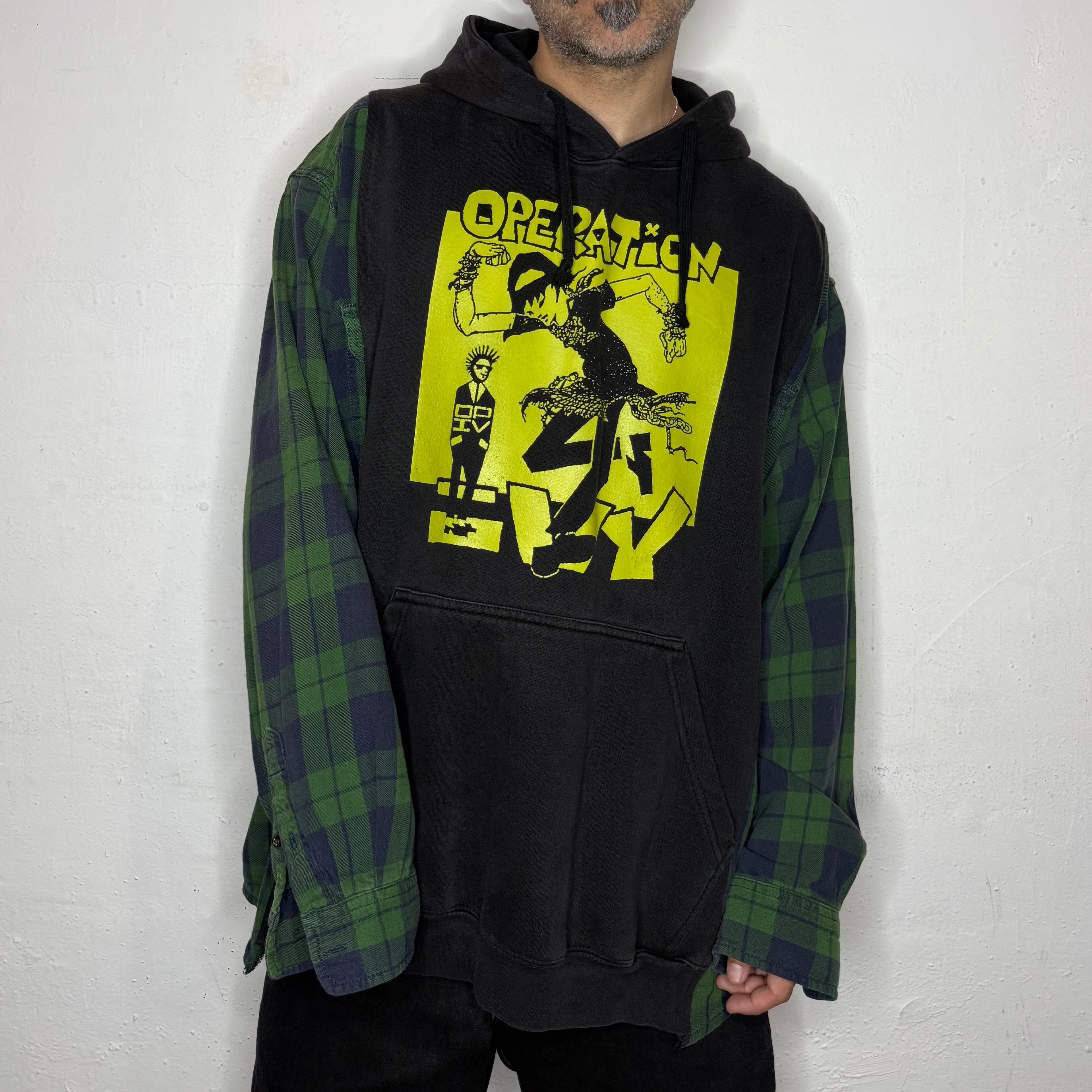 Operation Ivy Plaid Hoodie. XL