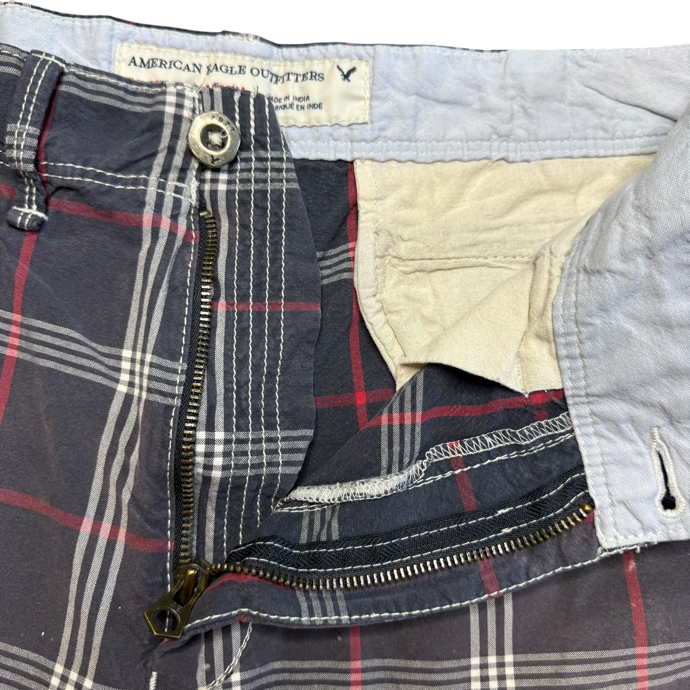 American Eagle Plaid Shorts. 34