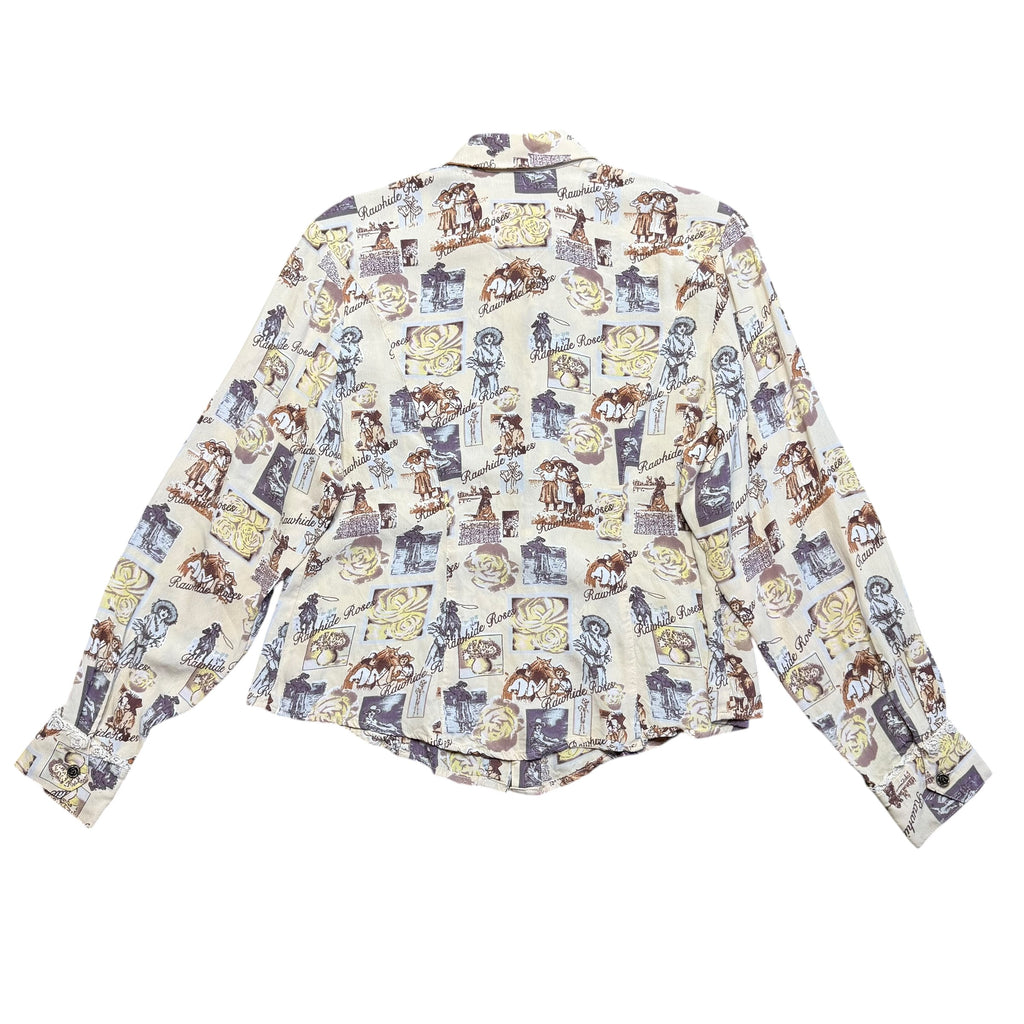 Aurora "Rawhide Roses" Shirt. S