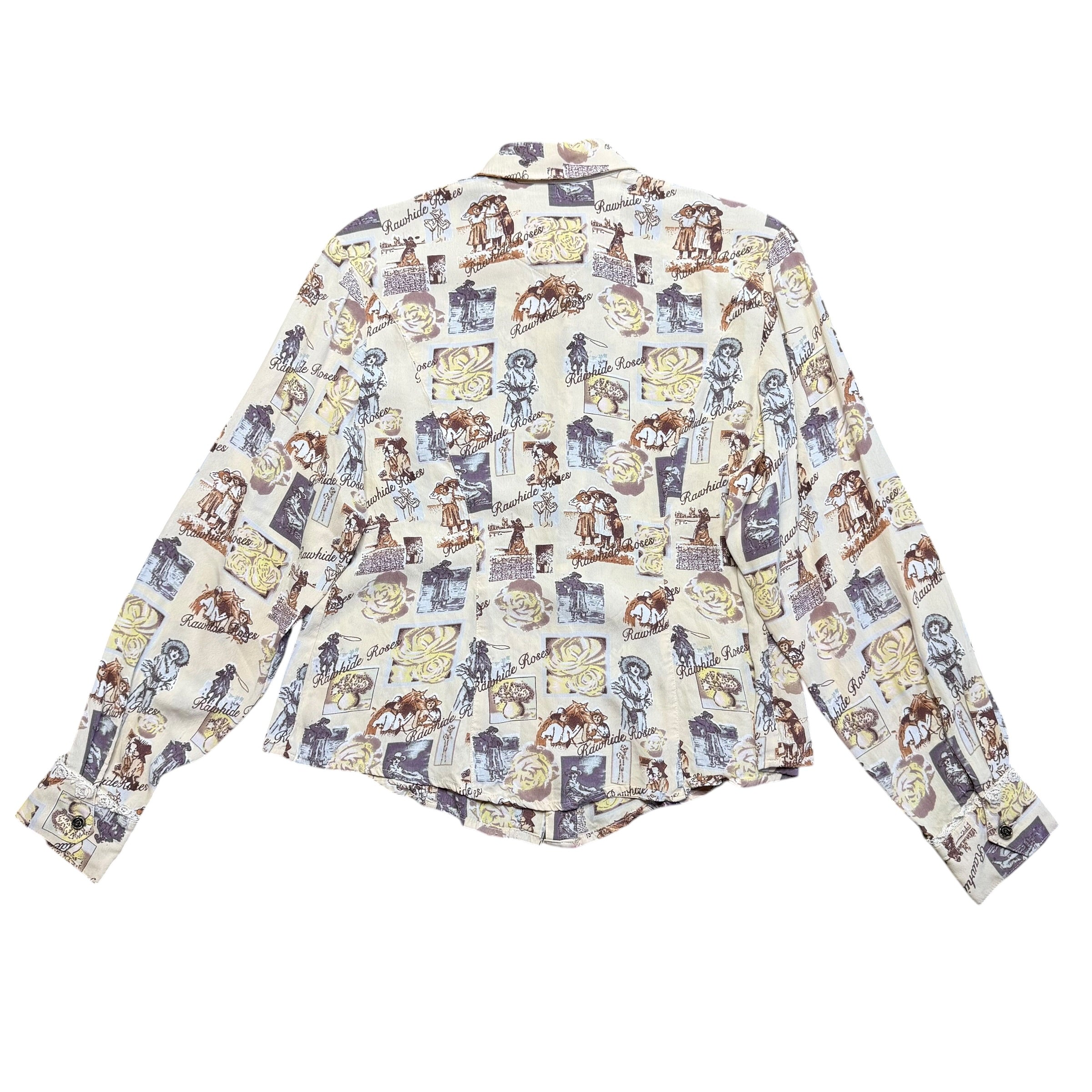Aurora "Rawhide Roses" Shirt. S