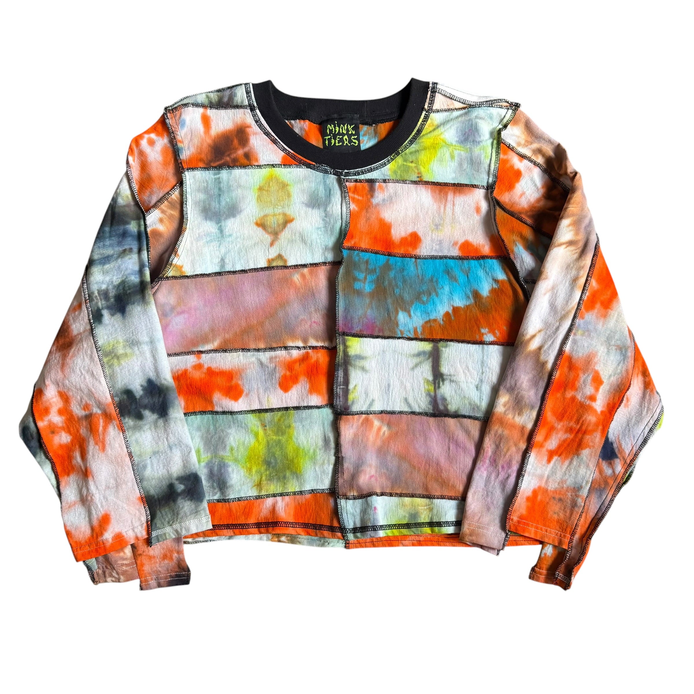 Mink Tiers "Sunset" Tie Dye Crop Top.