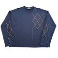 Argyle Pullover Sweatshirt. XL