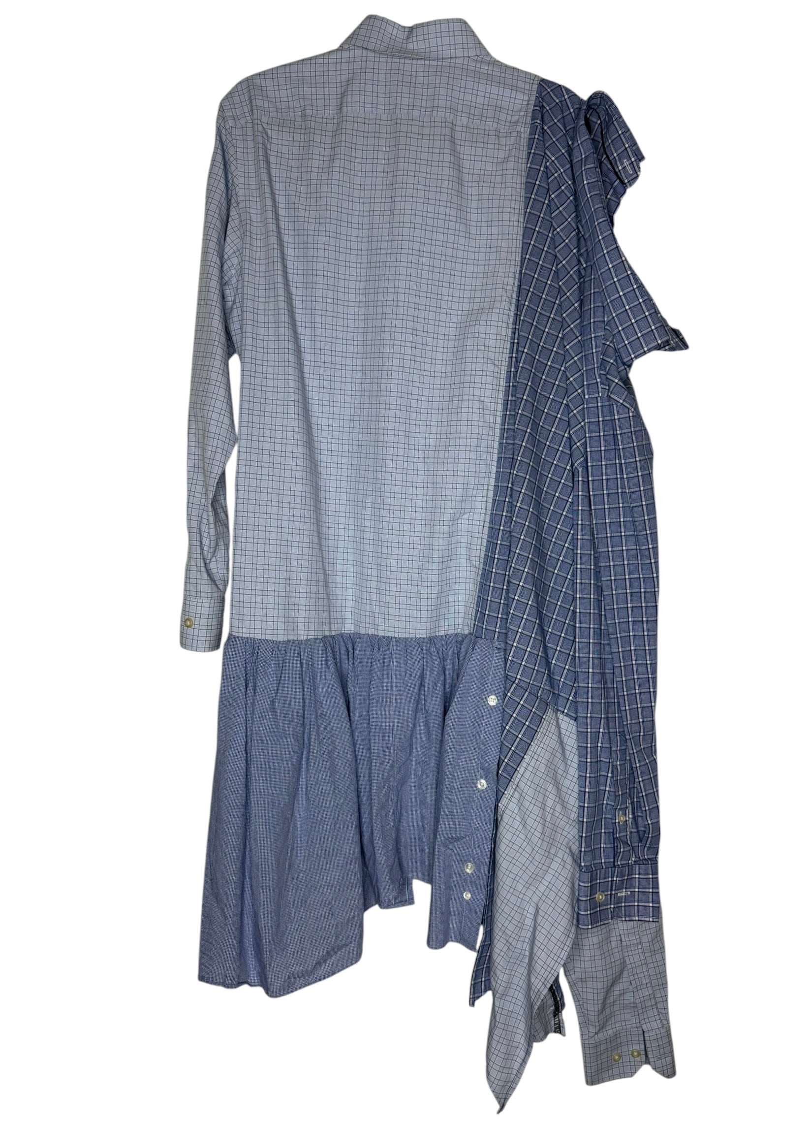 Blue Double Shirt Tunic. M