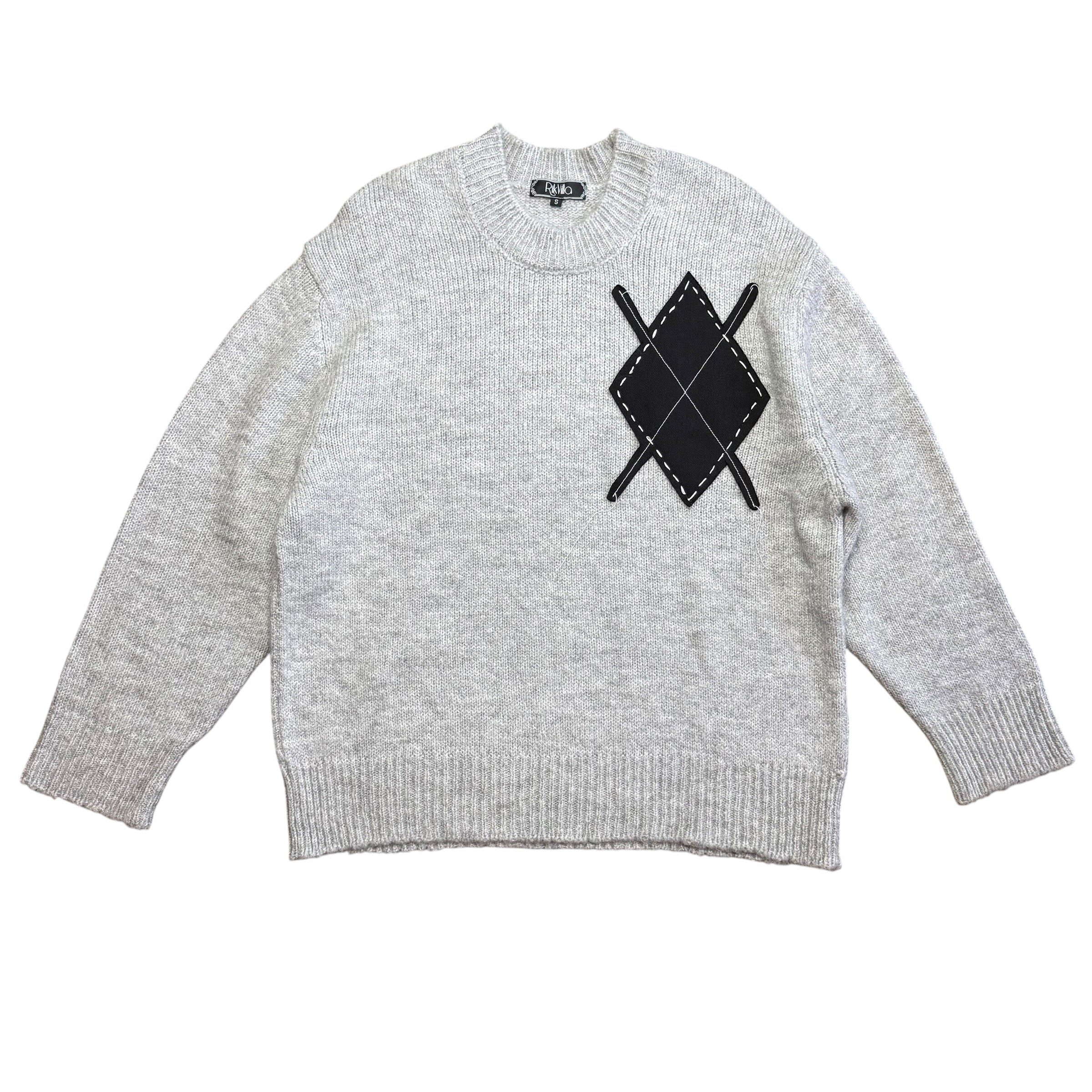 Argyle Fuzzy Sweater. S/M - L/XL