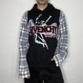 Givenchy World Tour Plaid Hoodie. M