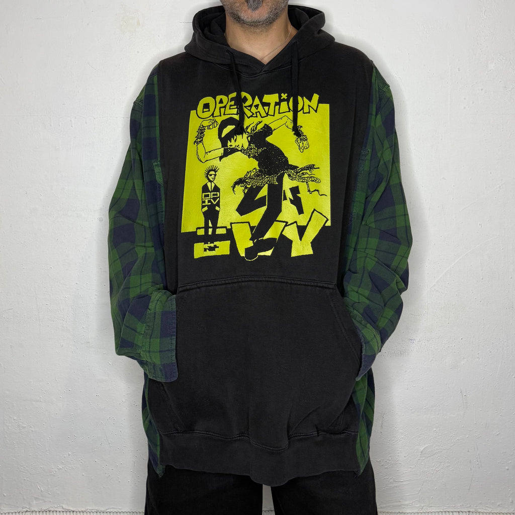 Operation Ivy Plaid Hoodie. XL