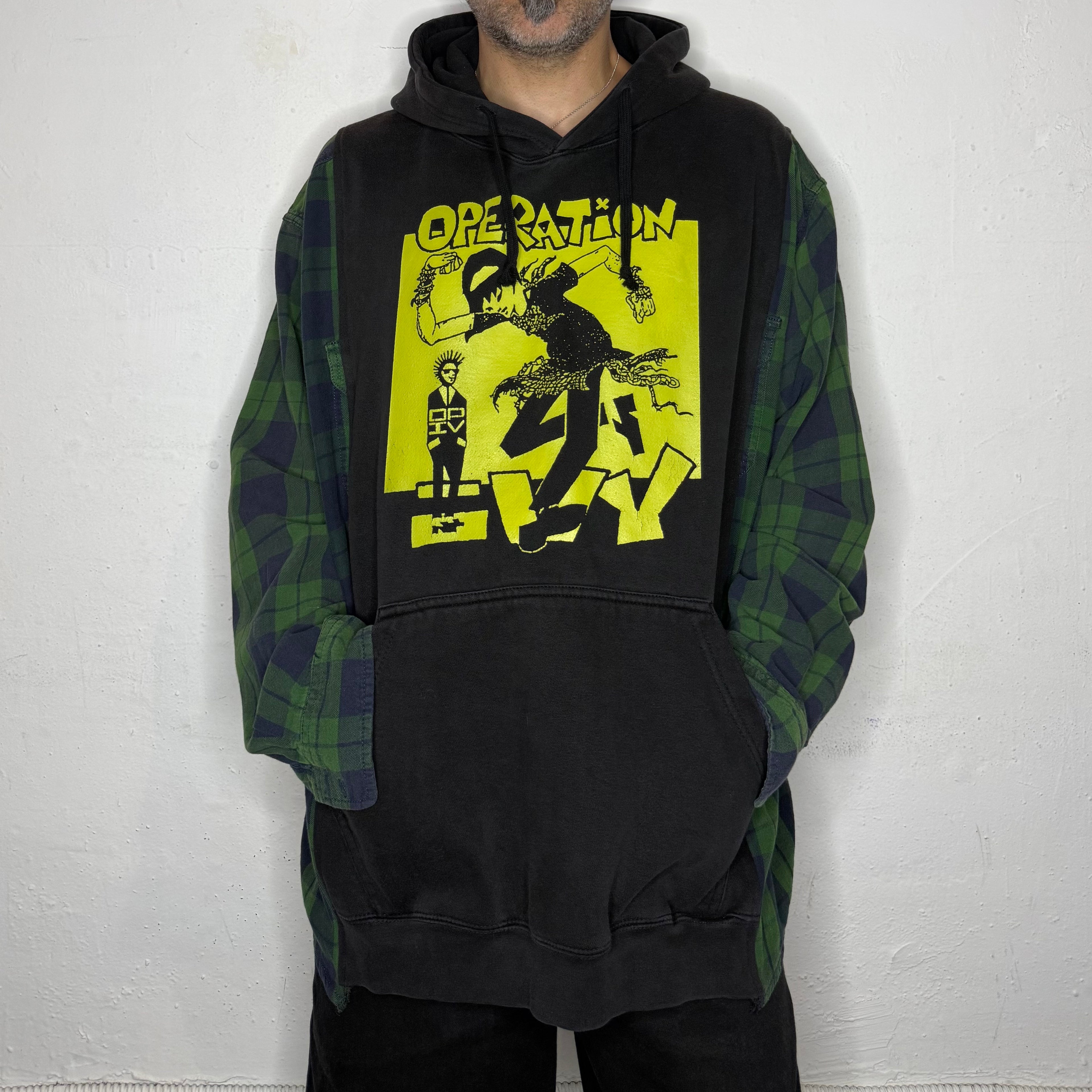 Operation Ivy Plaid Hoodie. XL