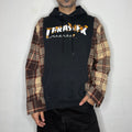 Trasher Plaid Hoodie. M