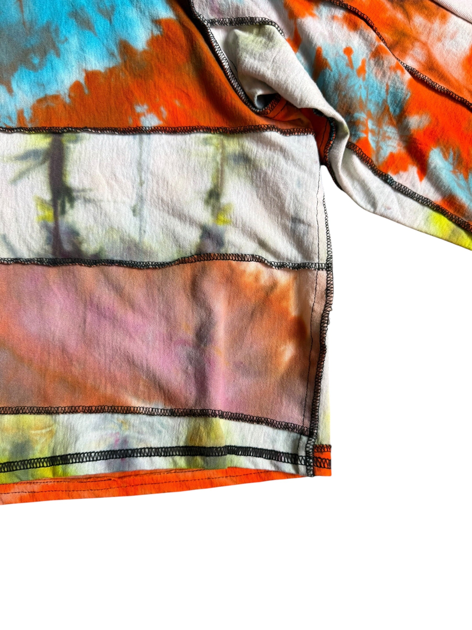 Mink Tiers "Sunset" Tie Dye Crop Top.