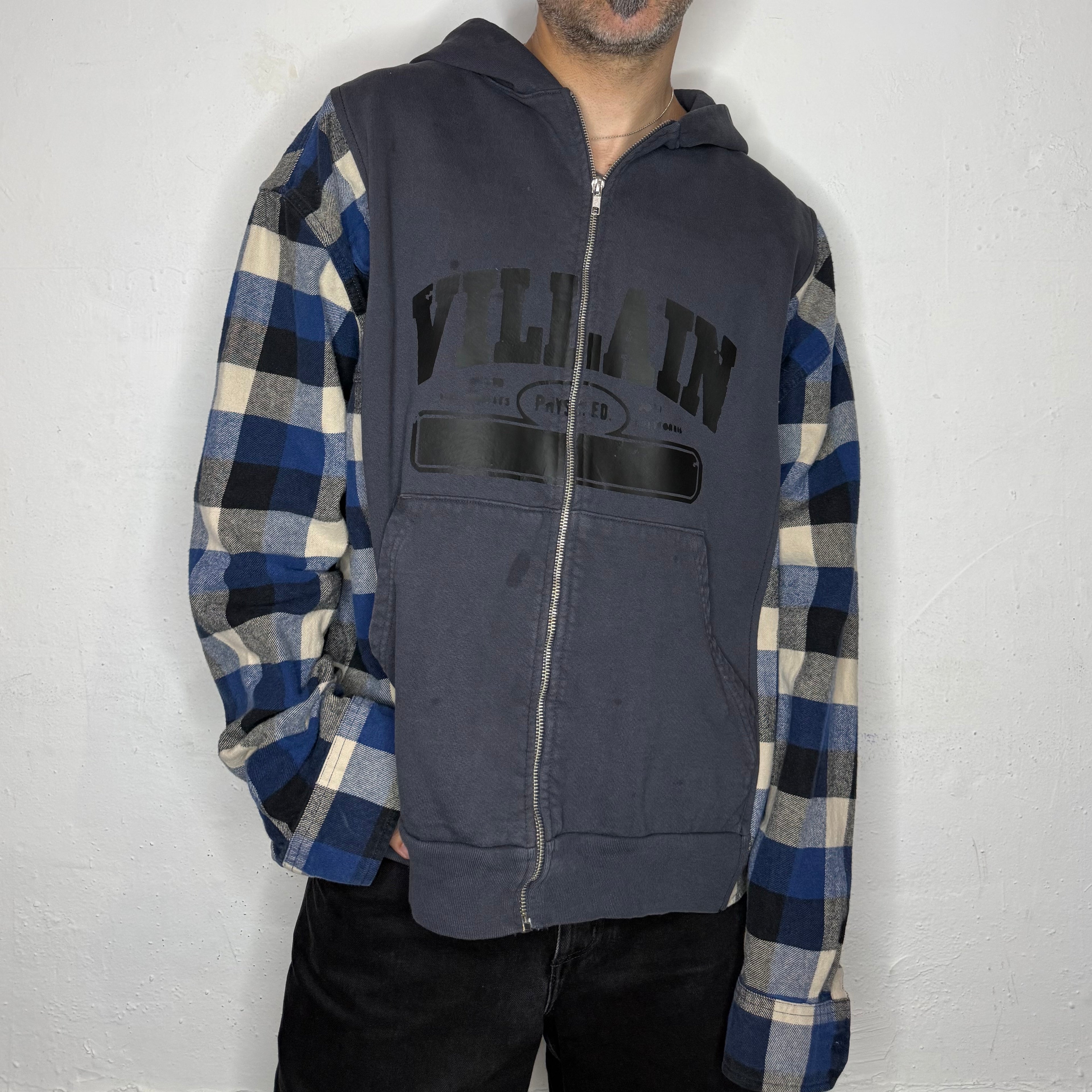 Villain Phys Ed. Zip Up Hoodie. L