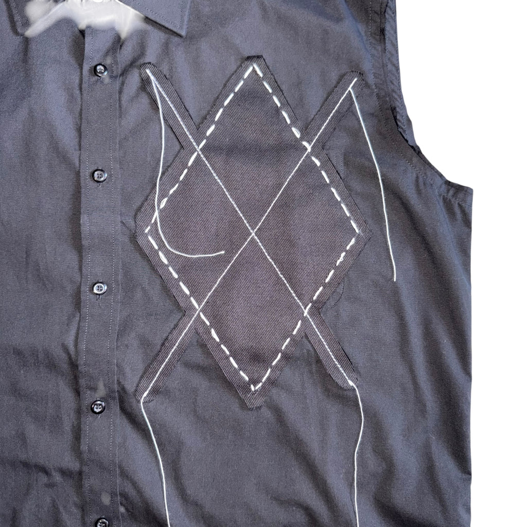 Argyle Muscle Shirt. L