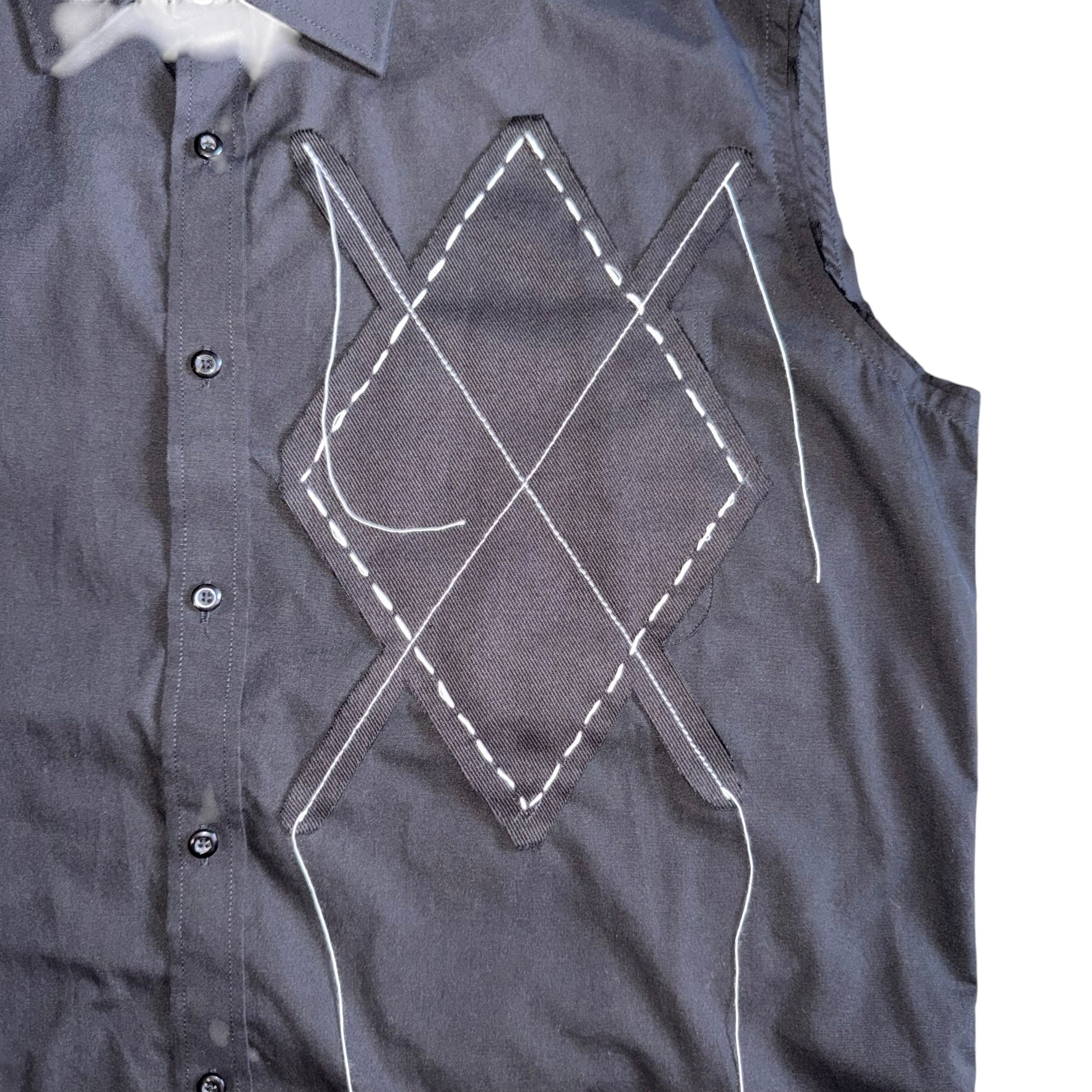 Argyle Muscle Shirt. L