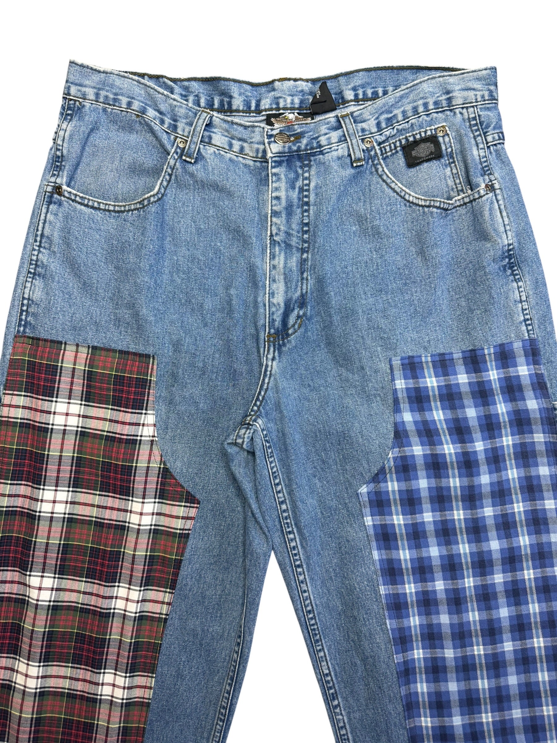 Harley Davidson Plaid Jean. 36
