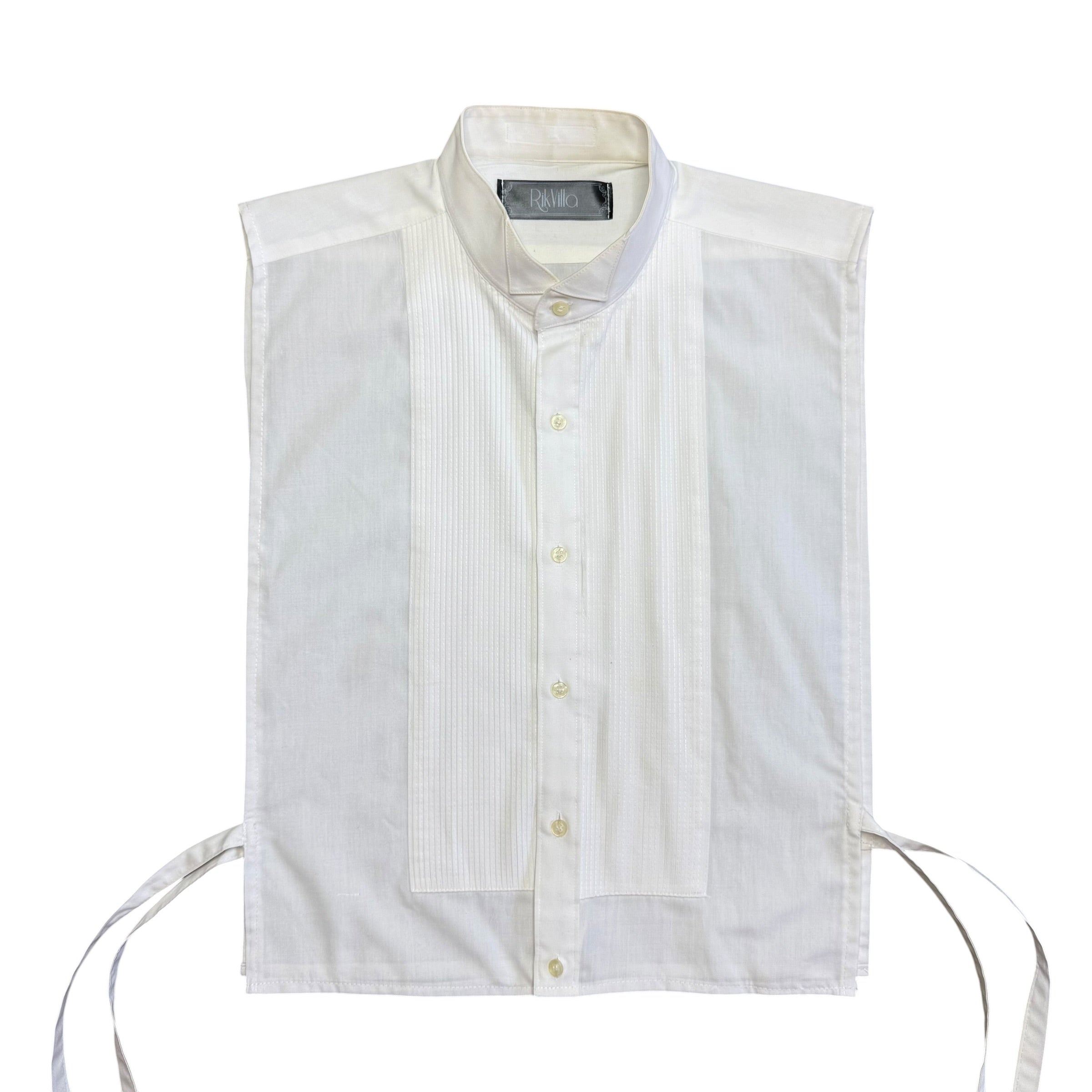 Tuxedo Crop Open Side Shirt. O/S