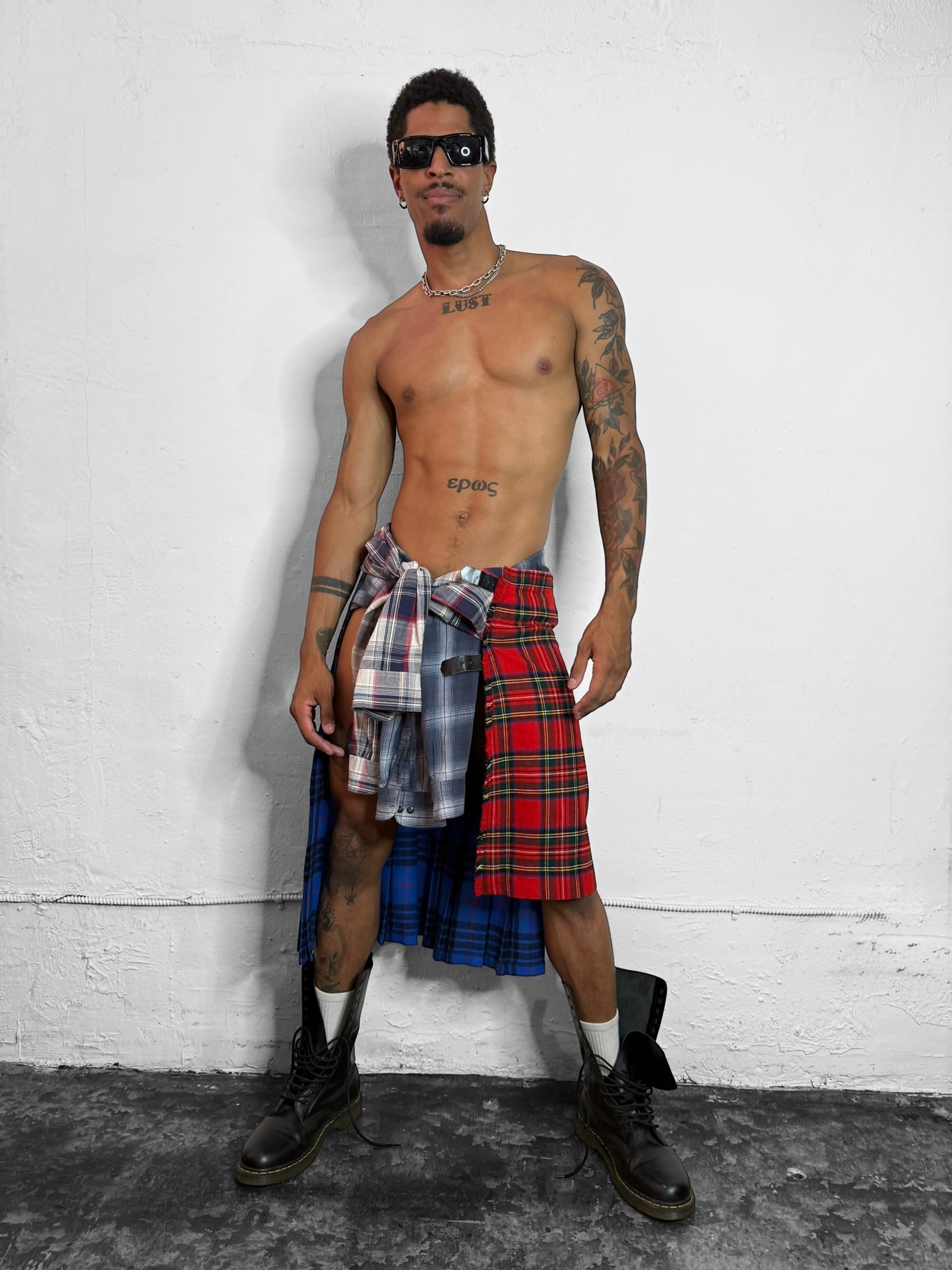 Green Kilt Punk Flap.