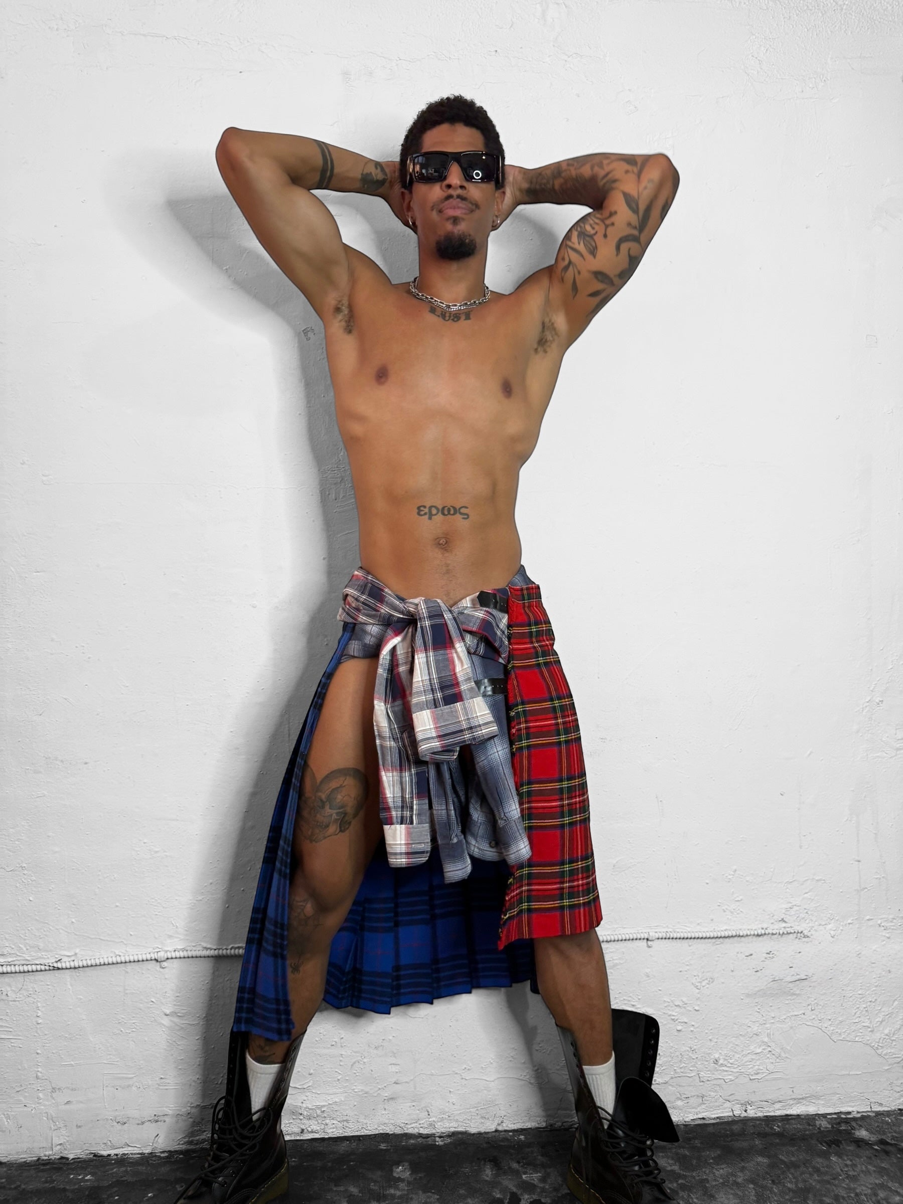 Green Kilt Punk Flap.