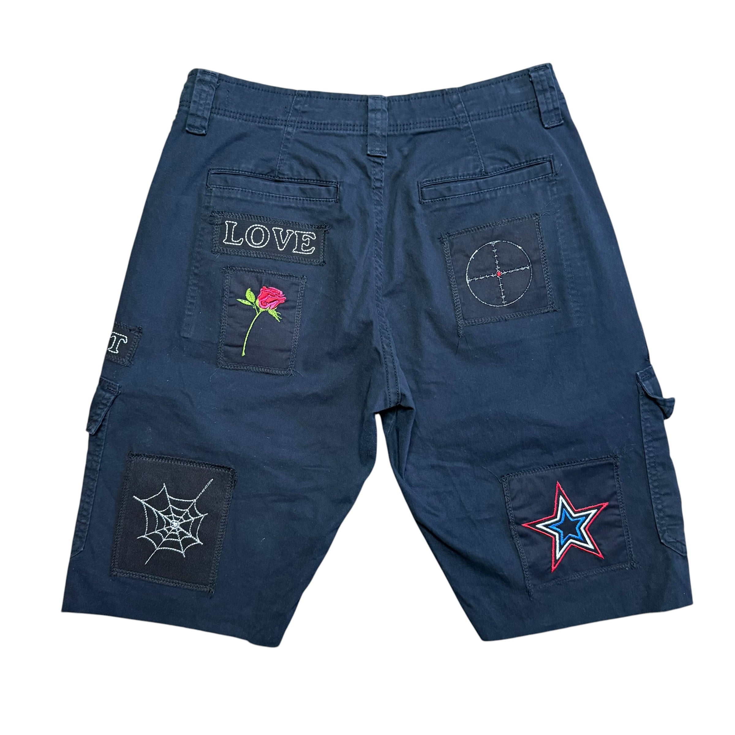 Patch'D Cargo Shorts. 31