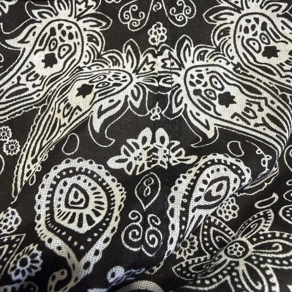 Black Hanky Bandana Thong. O/S