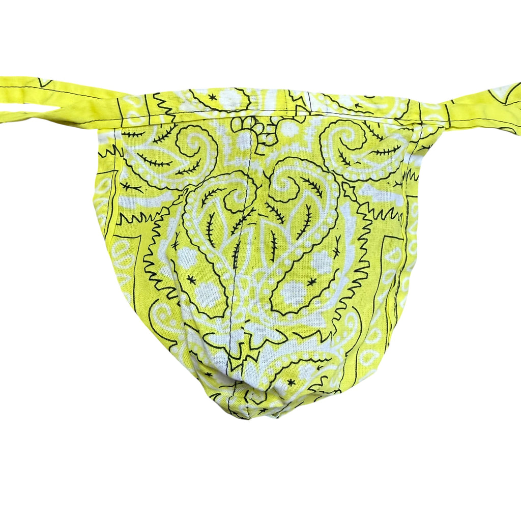 Yellow Hanky Bandana Thong. O/S