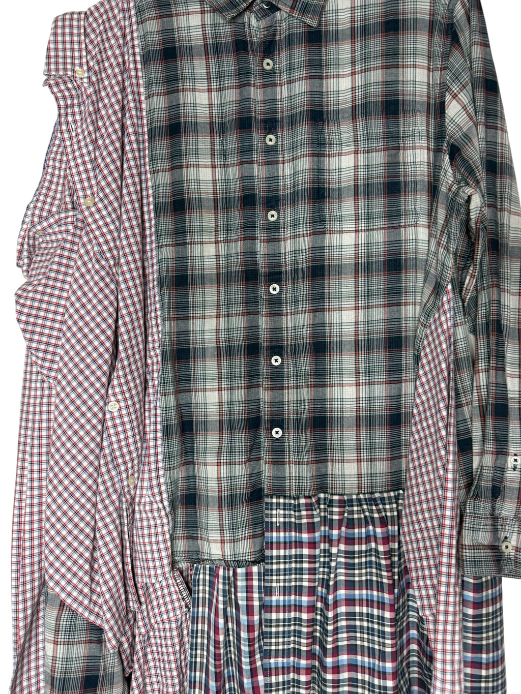 Red Double Shirt Tunic. M