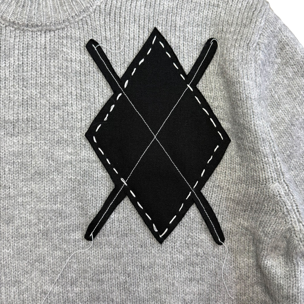 Argyle Fuzzy Sweater. S/M - L/XL