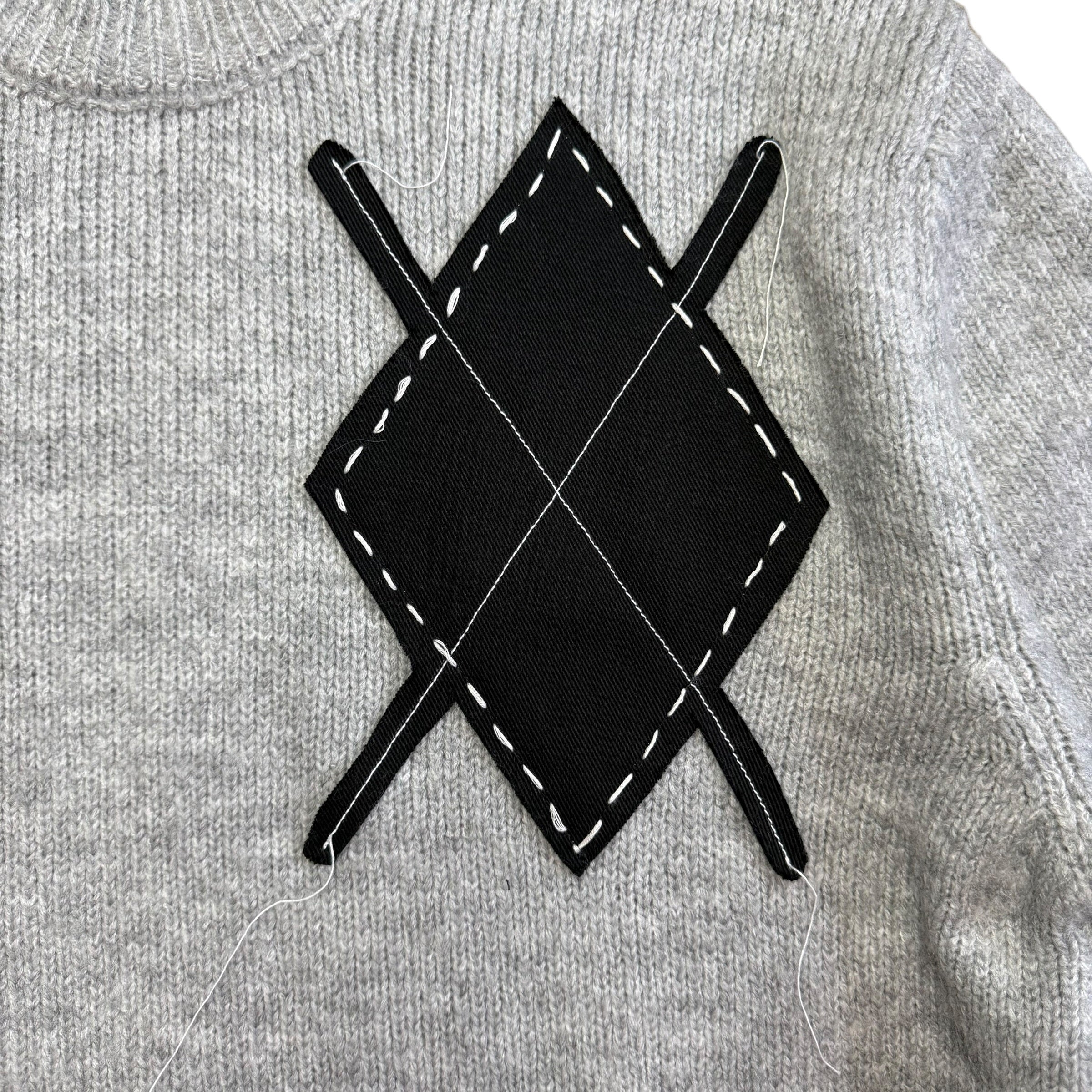 Argyle Fuzzy Sweater. S/M - L/XL
