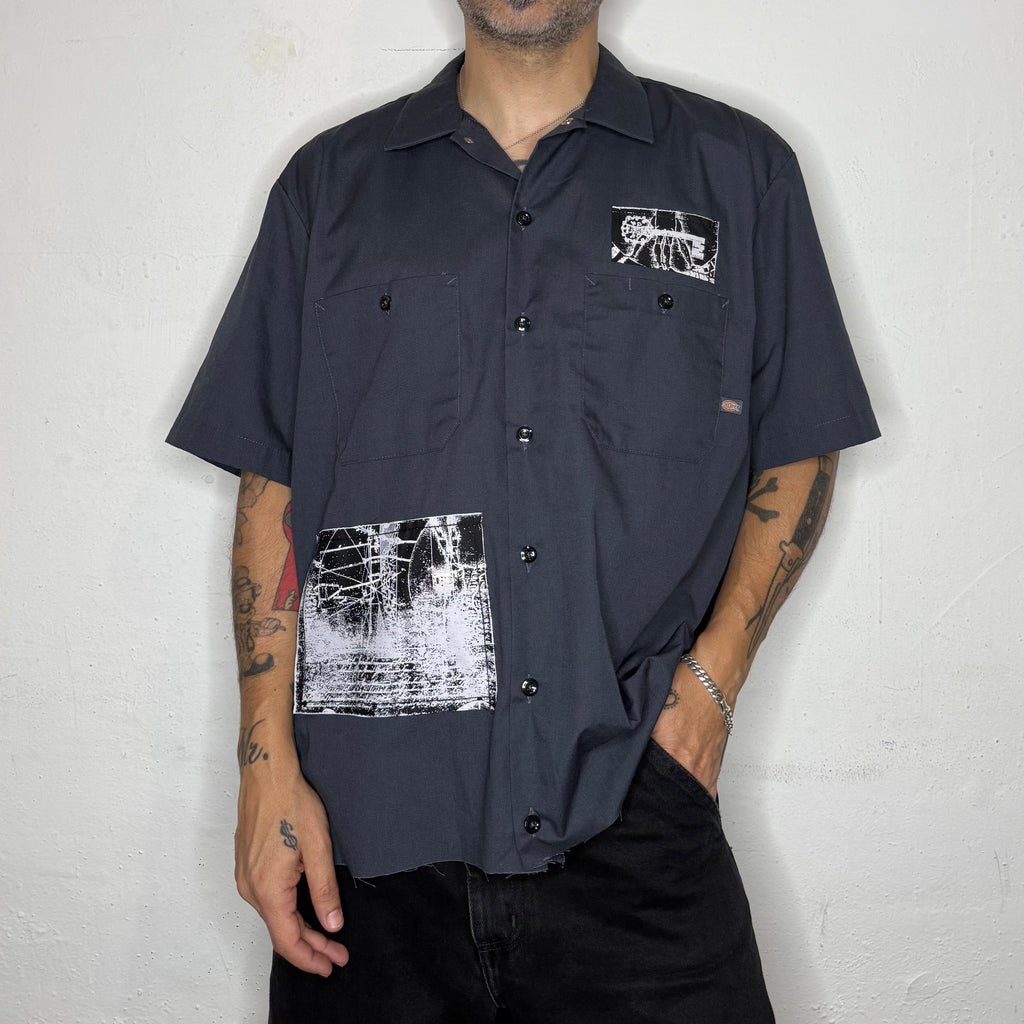 Patch'D Dickies Work Shirt. L