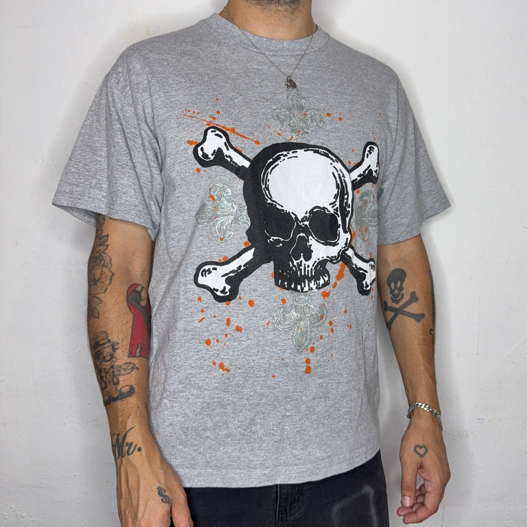 Skull Fleurs-DE-Lis T-Shirt. L