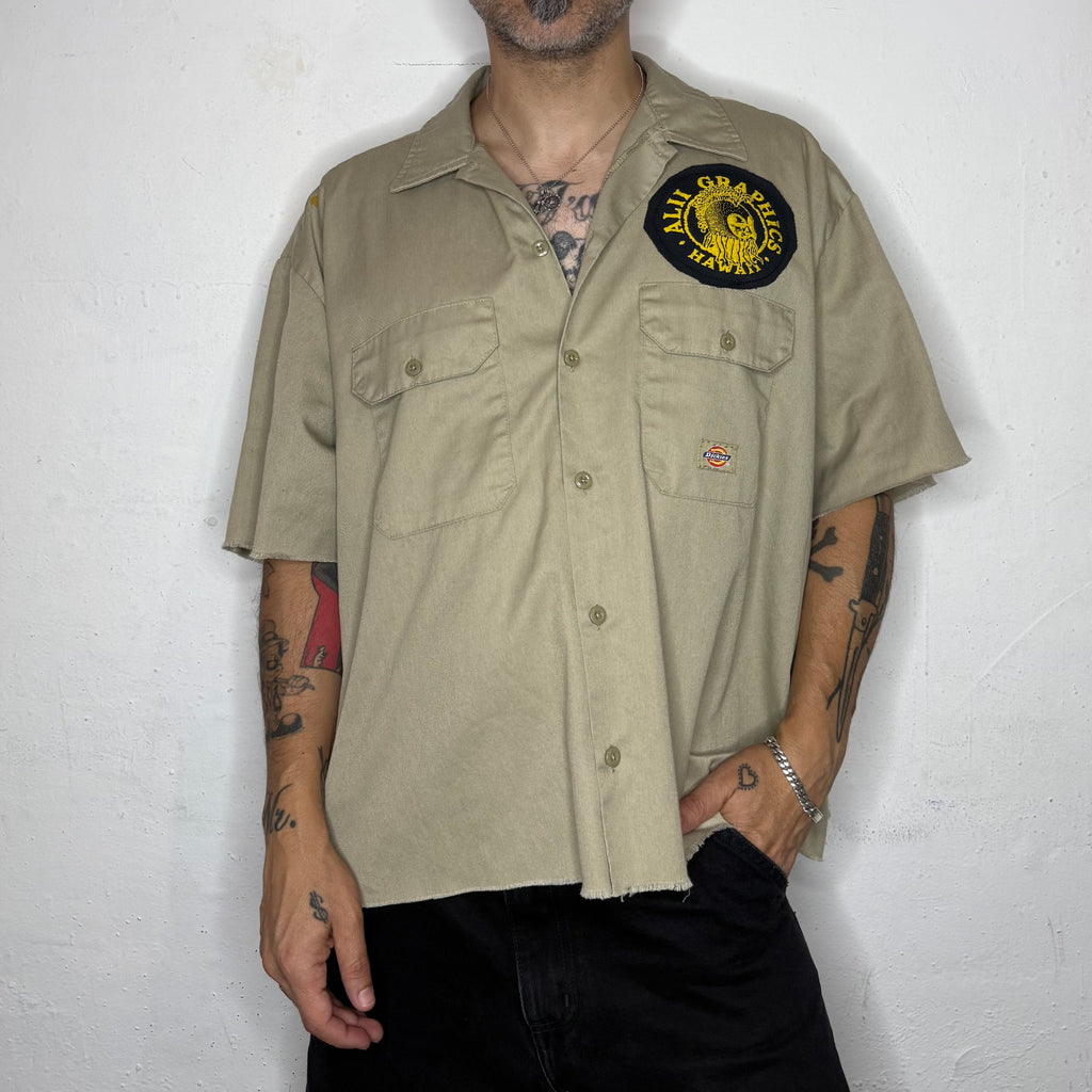 Hawaiian Dickies Work Shirt. XL
