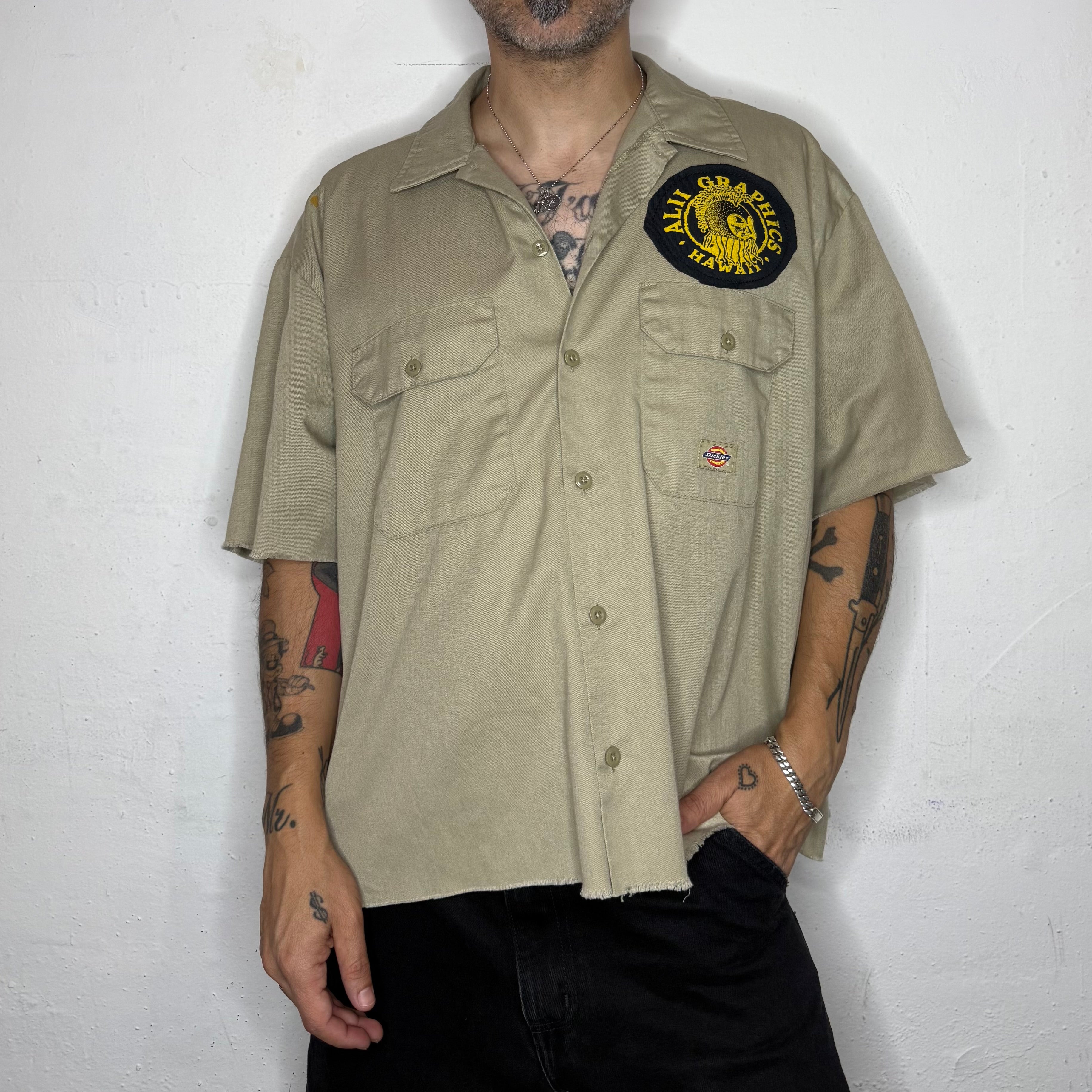Hawaiian Dickies Work Shirt. XL
