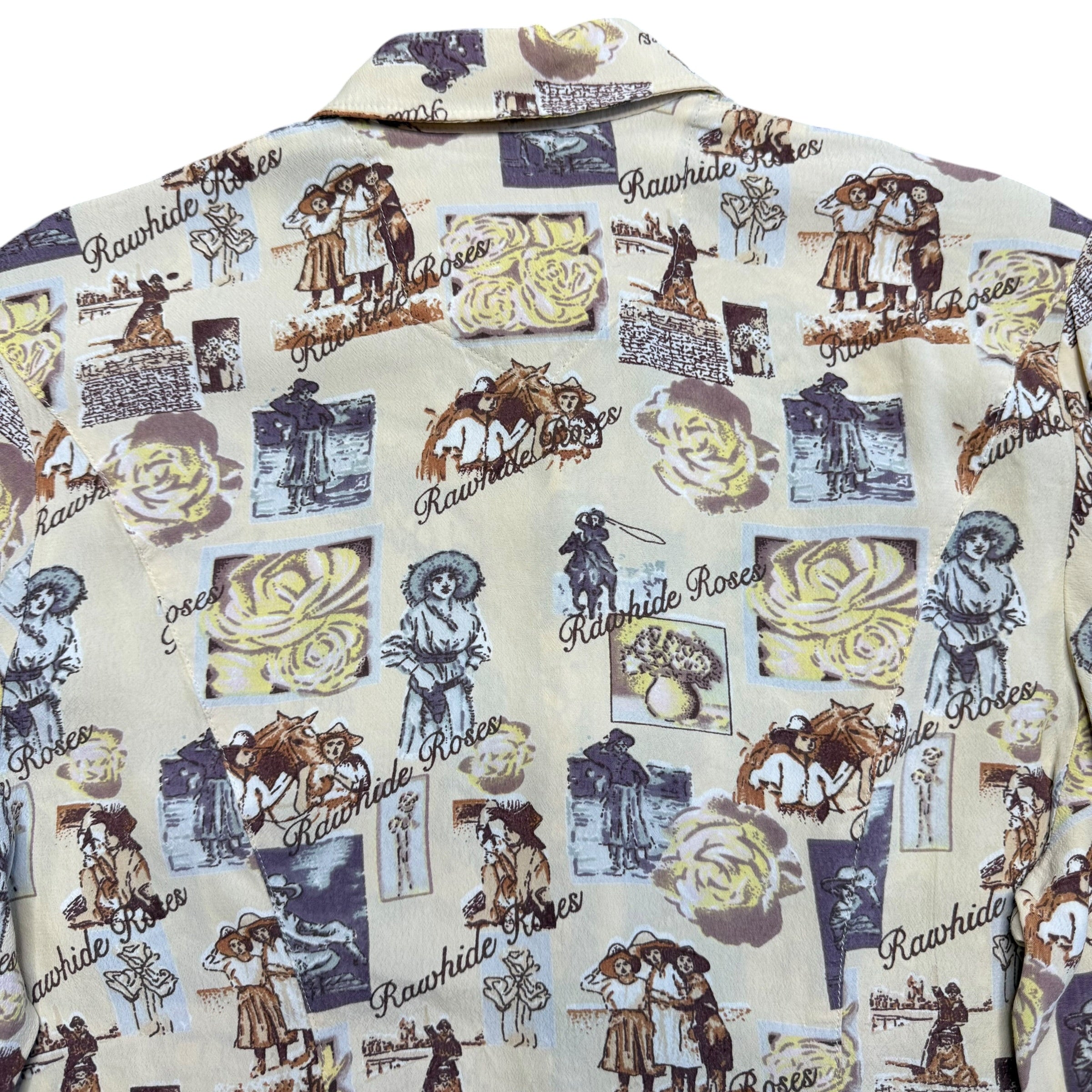 Aurora "Rawhide Roses" Shirt. S