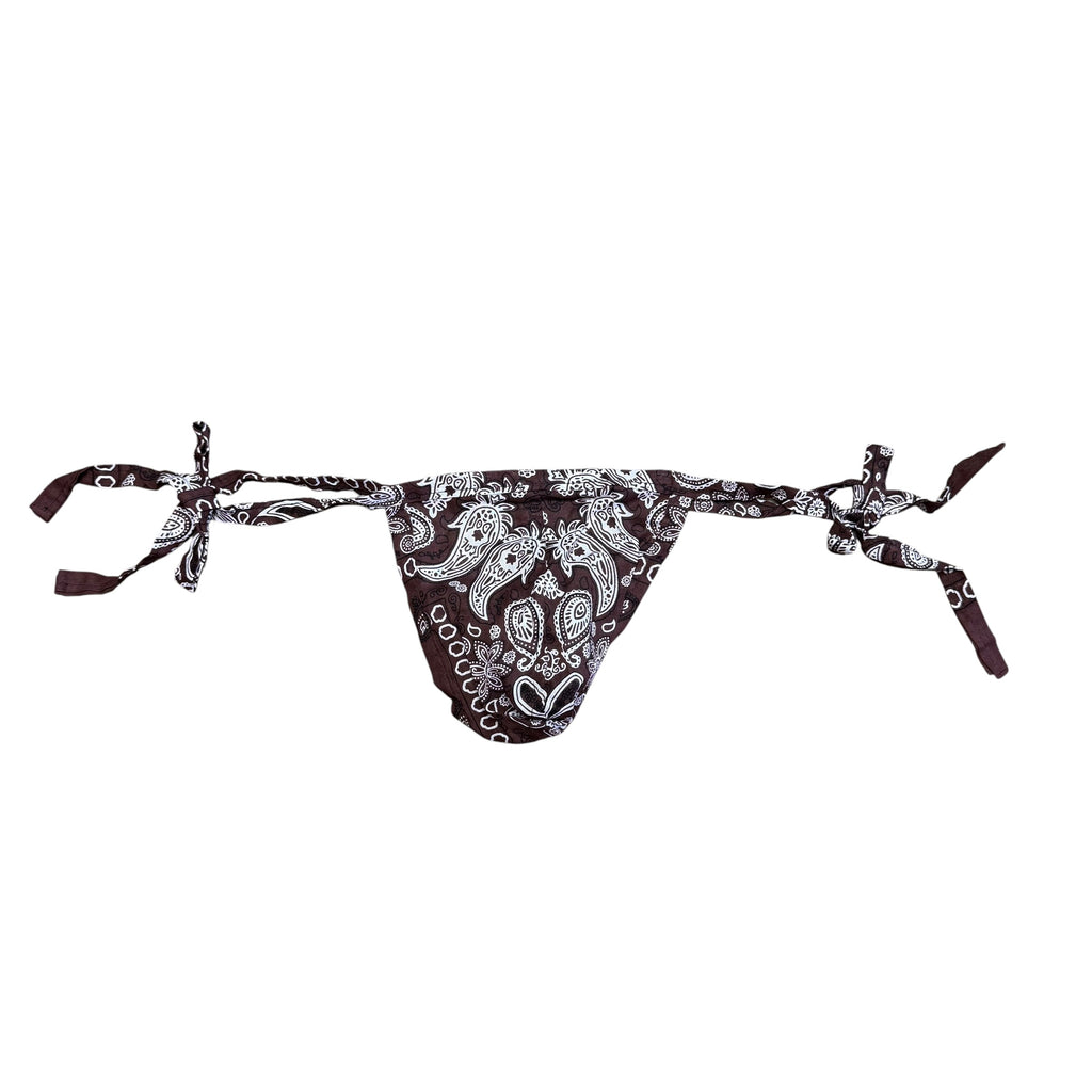 Chocolate Hanky Bandana Thong. O/S