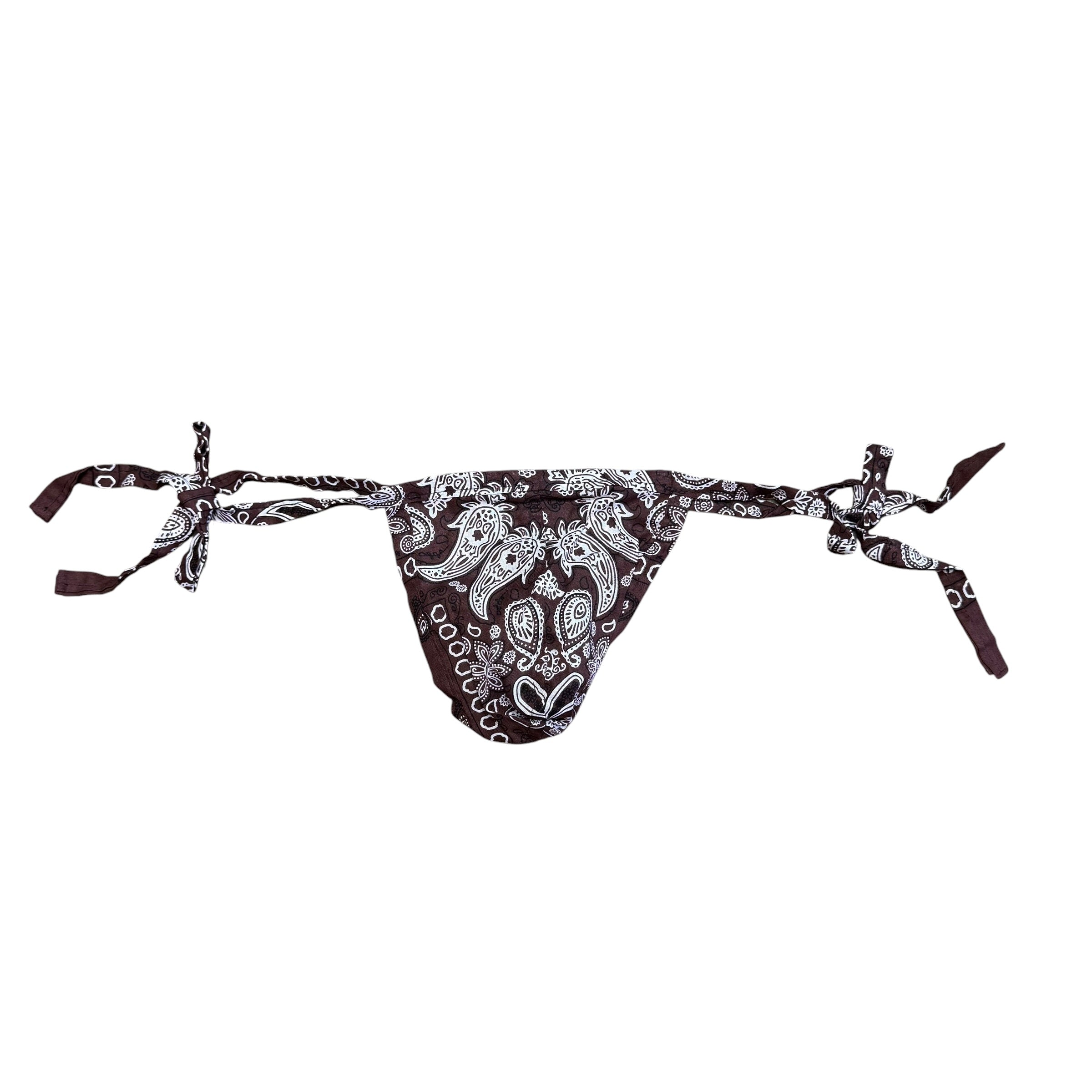 Chocolate Hanky Bandana Thong. O/S