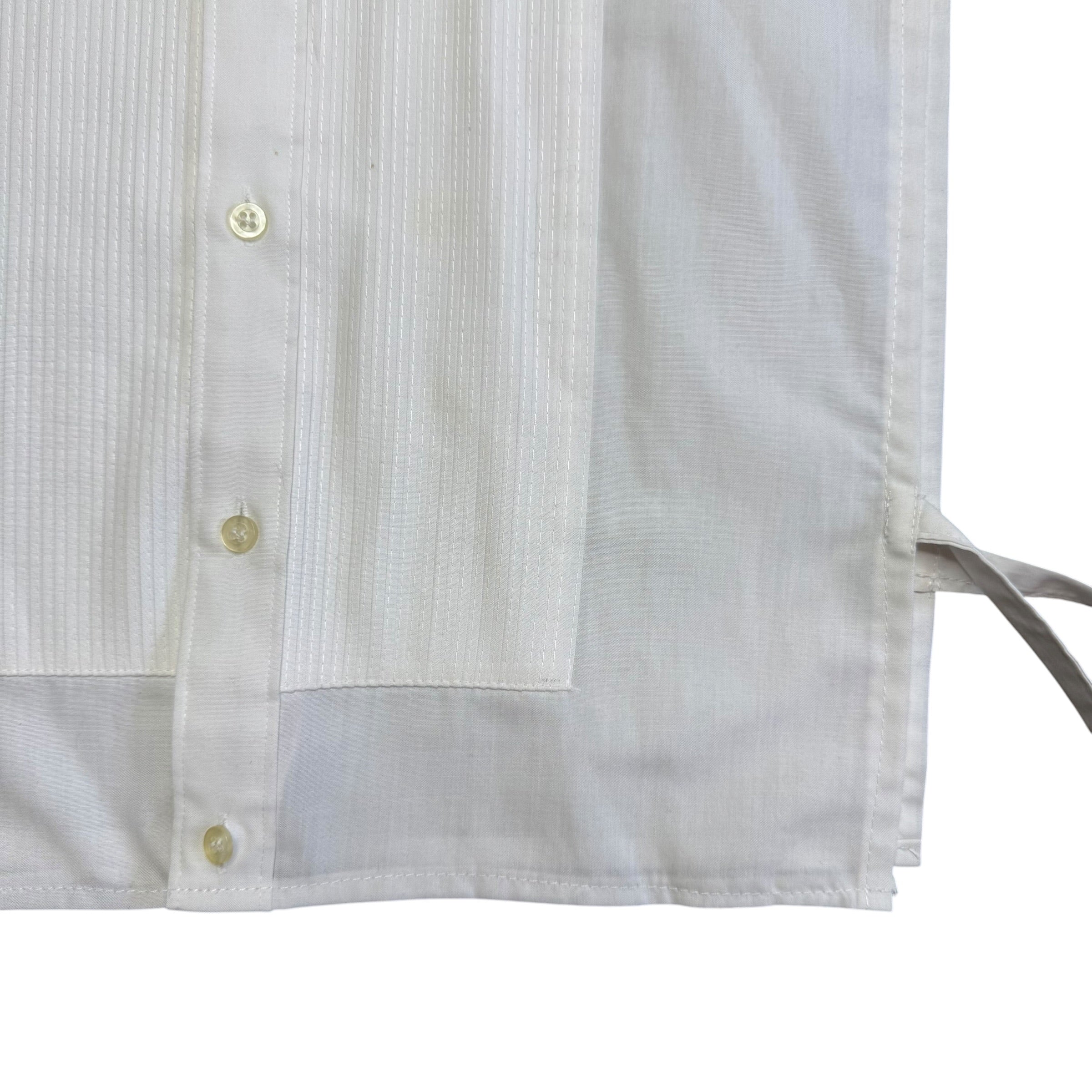 Tuxedo Crop Open Side Shirt. O/S