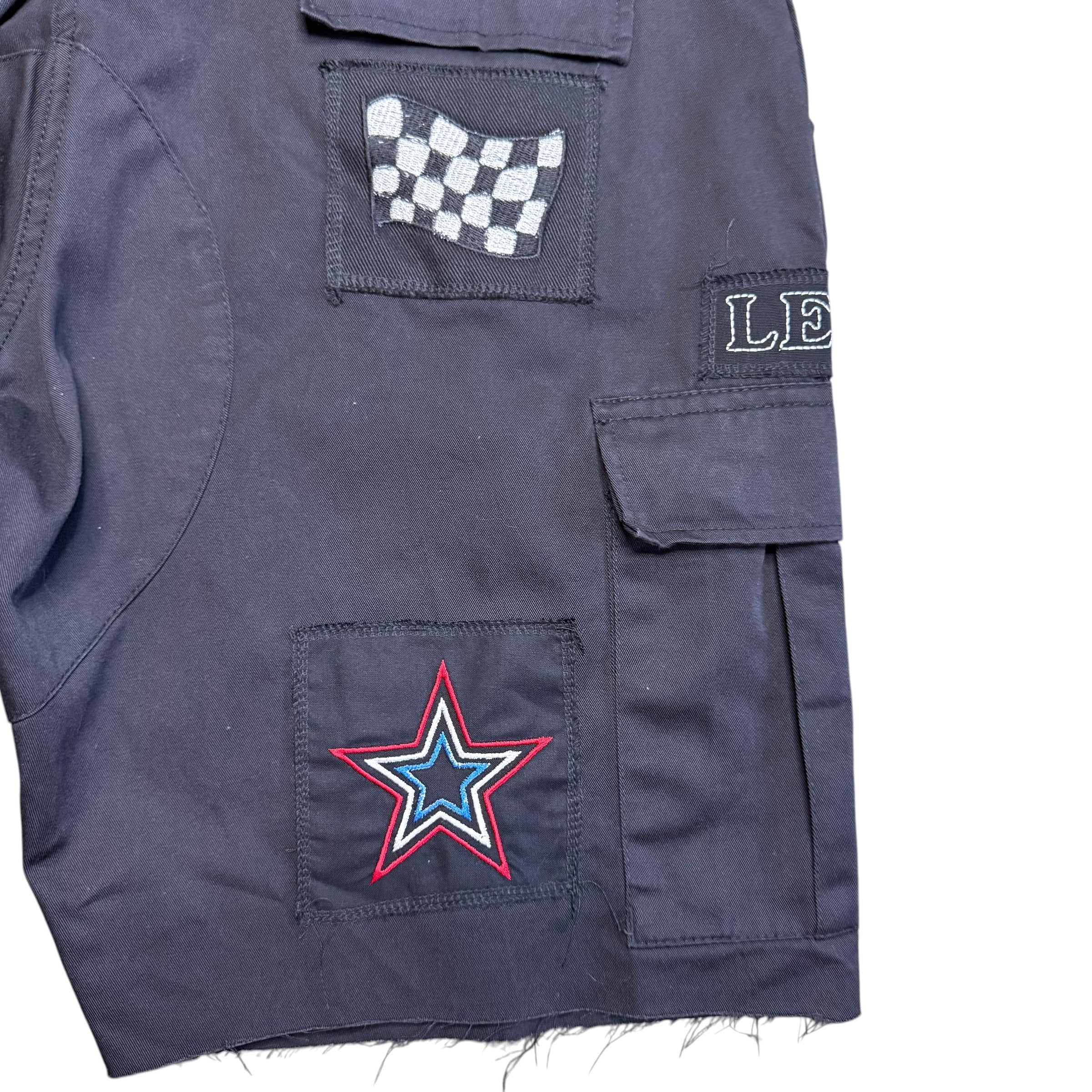 Patch'D Cargo Shorts. 35