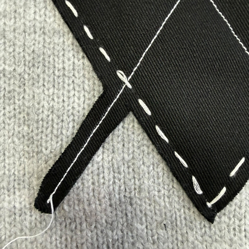 Argyle Fuzzy Sweater. S/M - L/XL