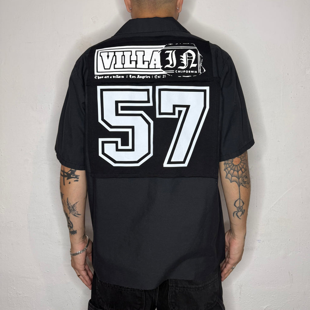 Villain Red Cap Work Shirt. L