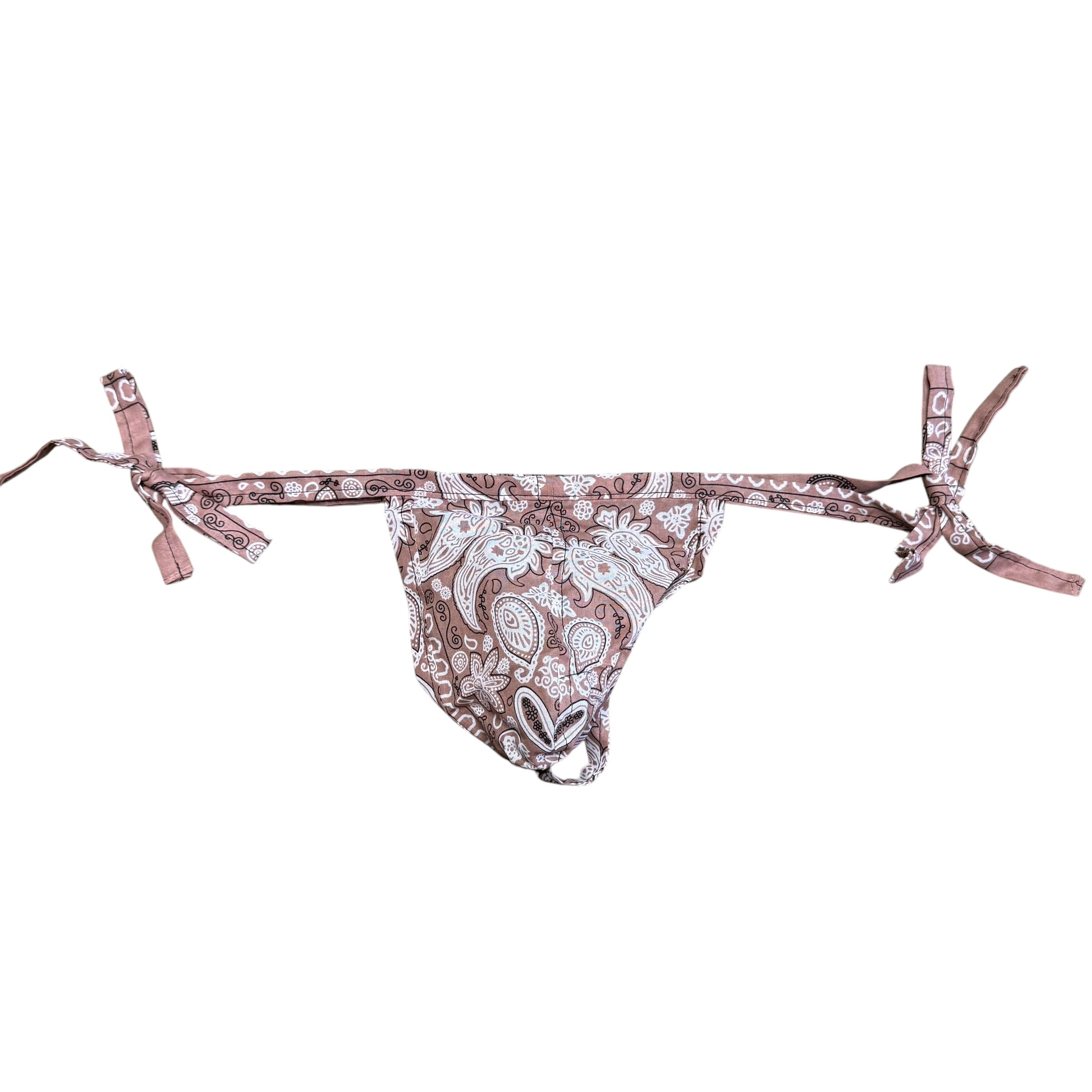 Nude Hanky Bandana Thong. O/S