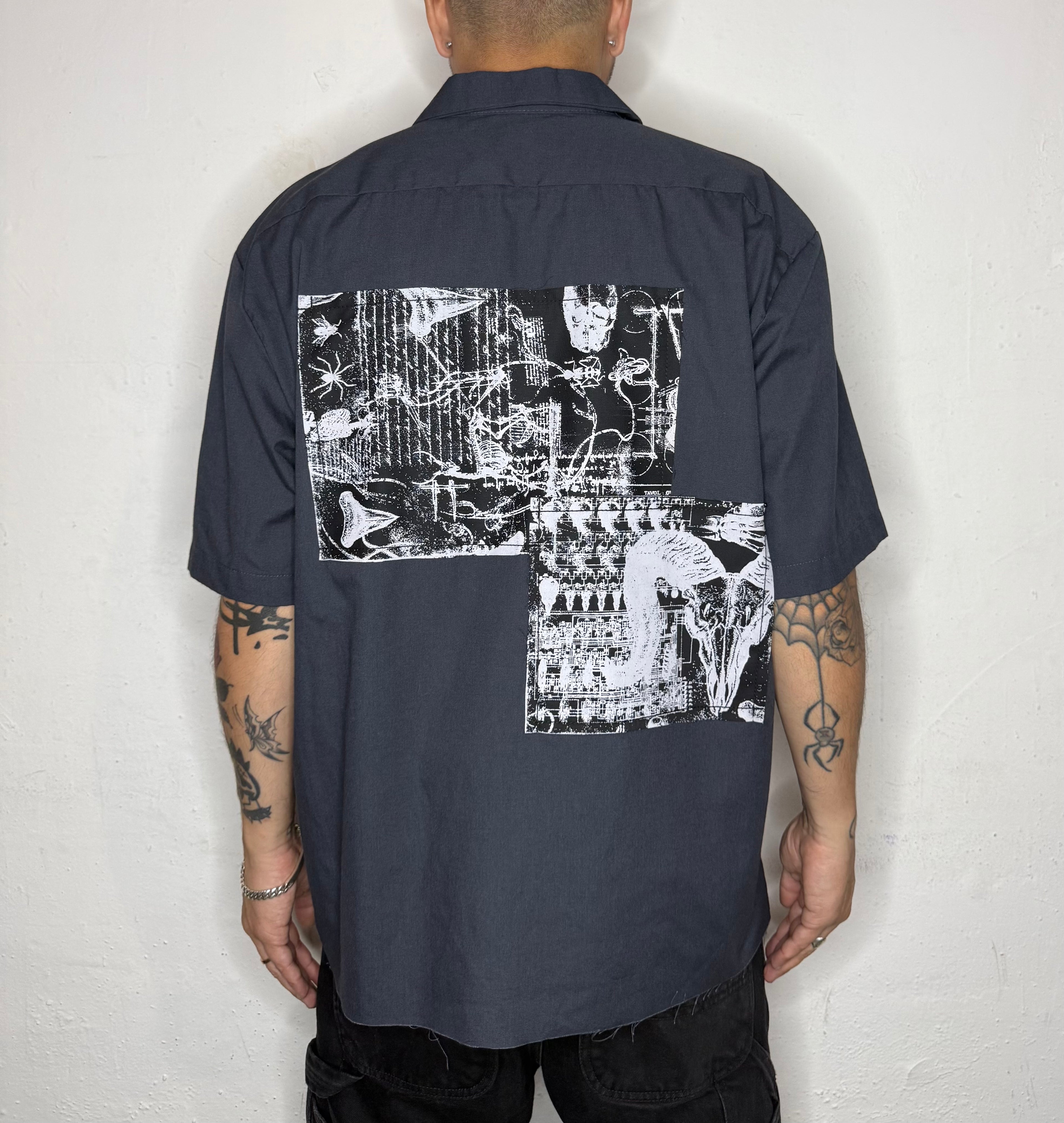 Patch'D Dickies Work Shirt. L