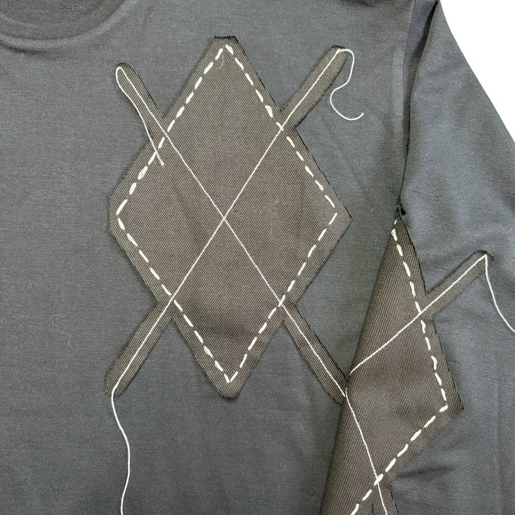 Argyle Pullover Sweatshirt. XL