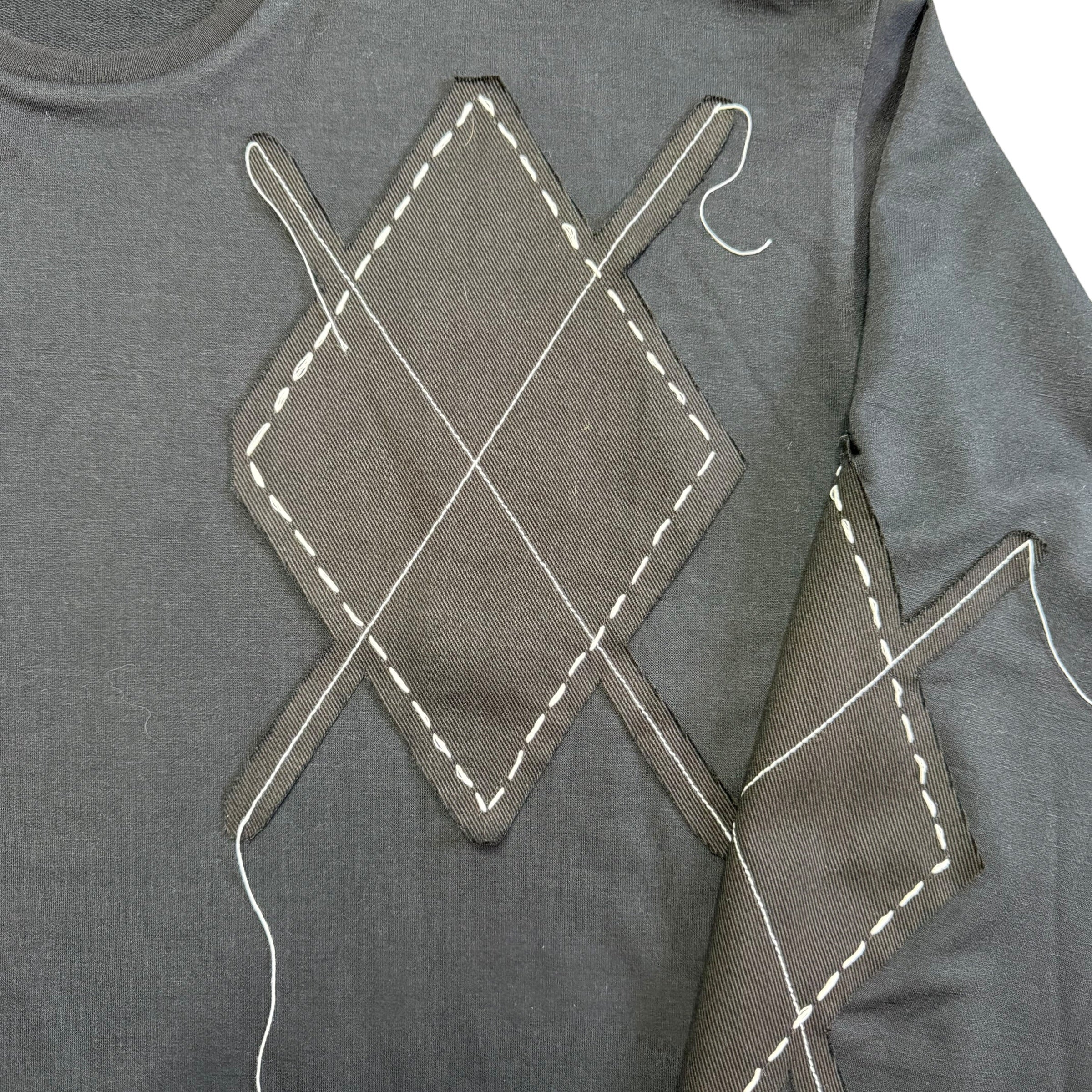 Argyle Pullover Sweatshirt. S