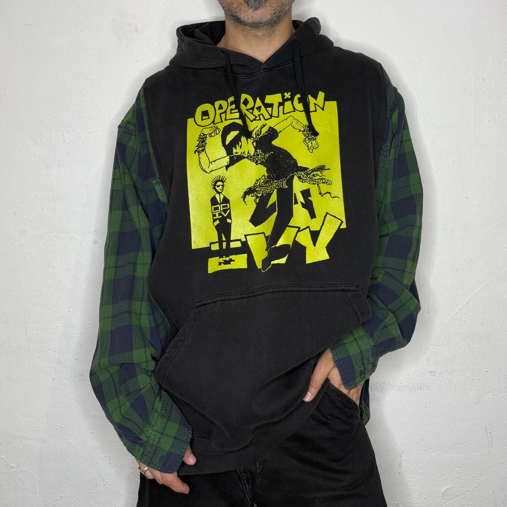Operation Ivy Plaid Hoodie. XL