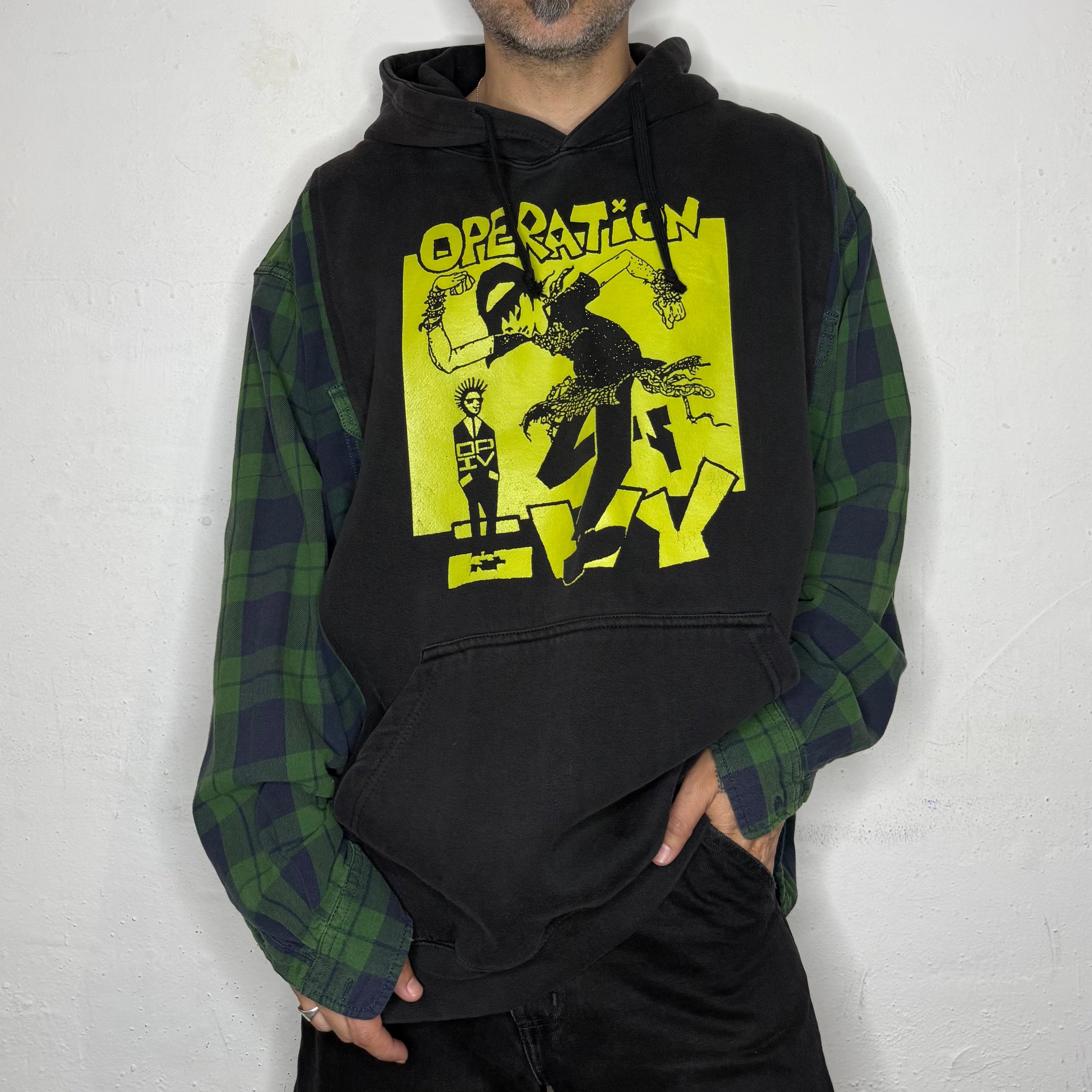 Operation Ivy Plaid Hoodie. XL
