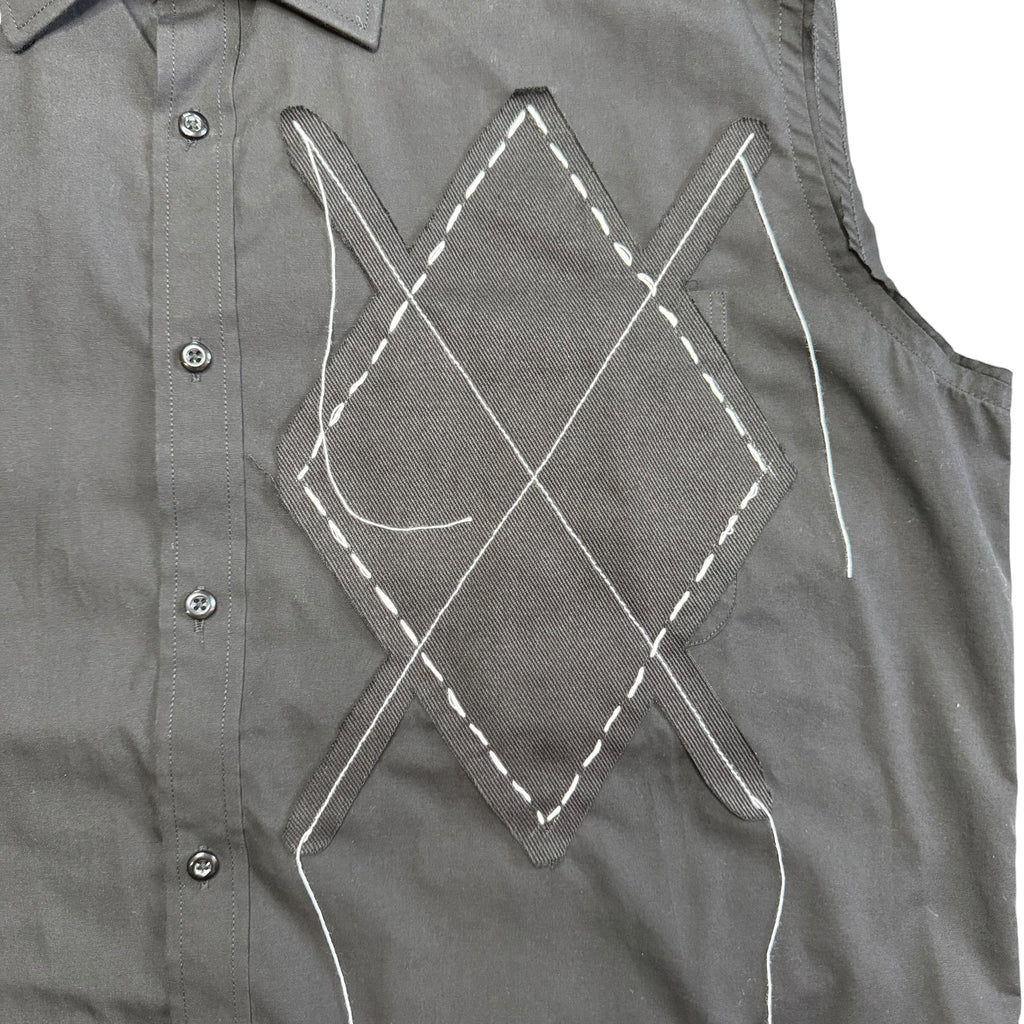Argyle Muscle Shirt. L