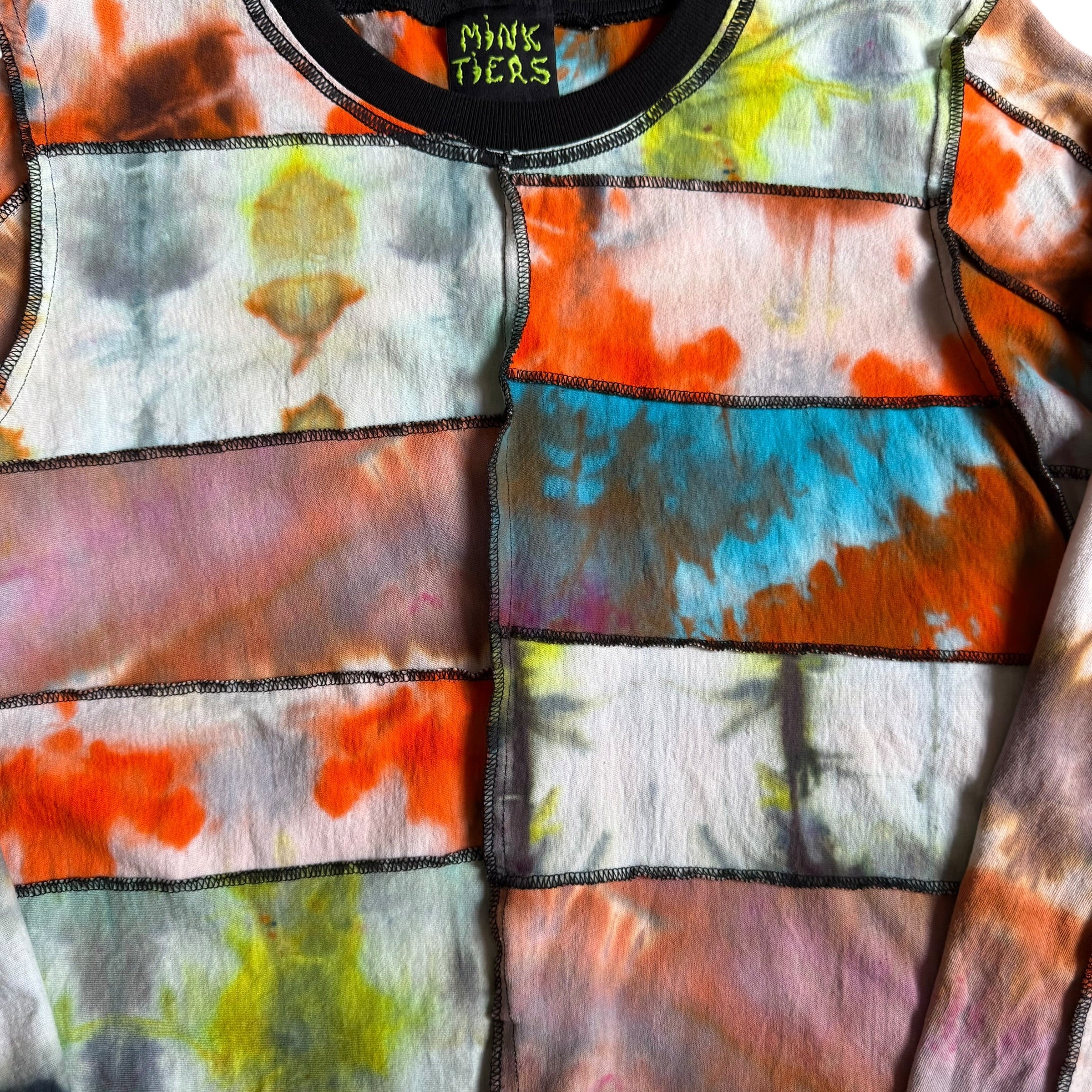 Mink Tiers "Sunset" Tie Dye Crop Top.