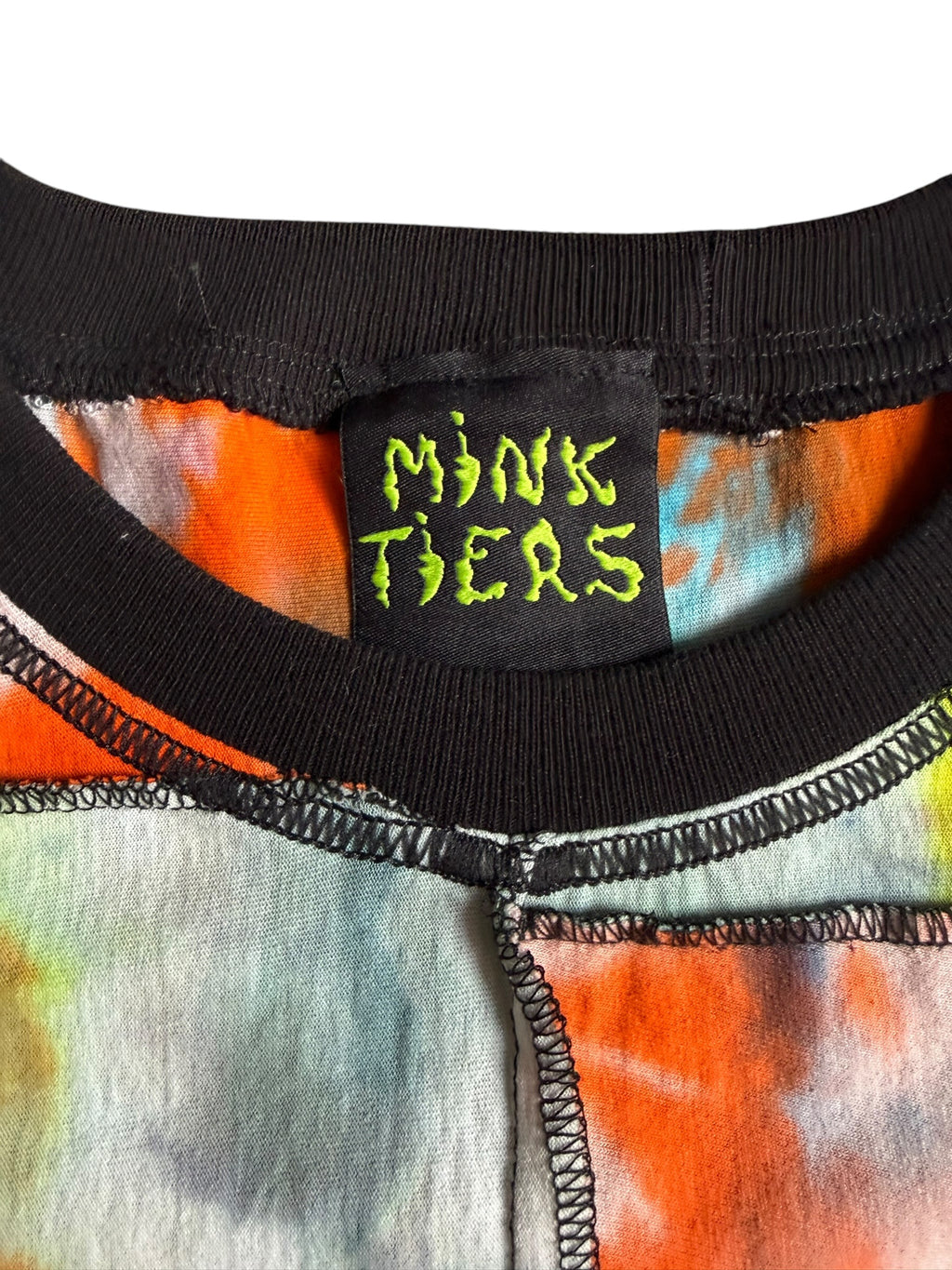 Mink Tiers "Sunset" Tie Dye Crop Top.