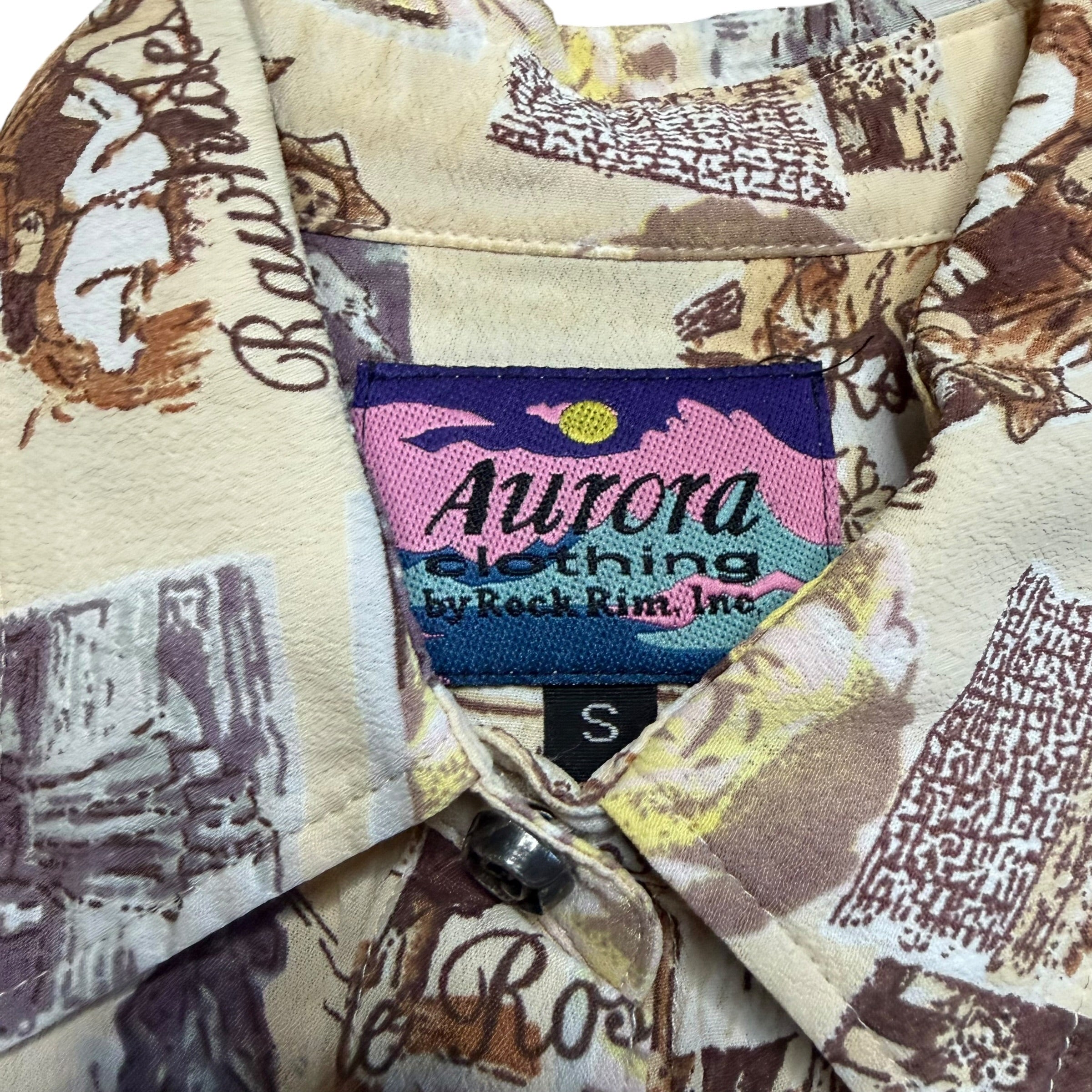 Aurora "Rawhide Roses" Shirt. S