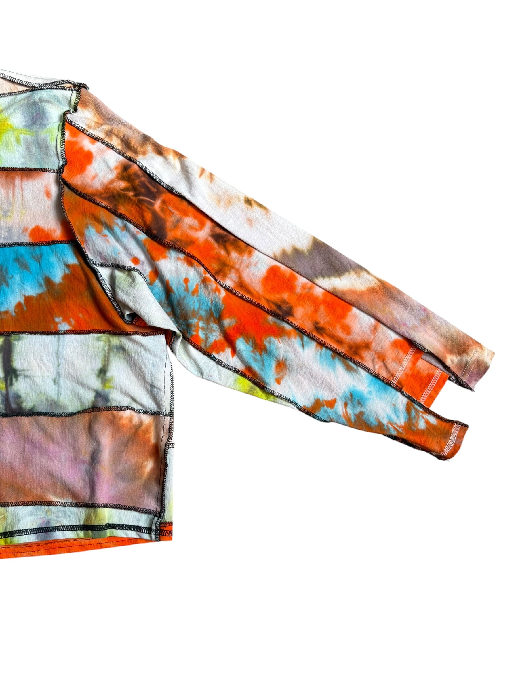 Mink Tiers "Sunset" Tie Dye Crop Top.